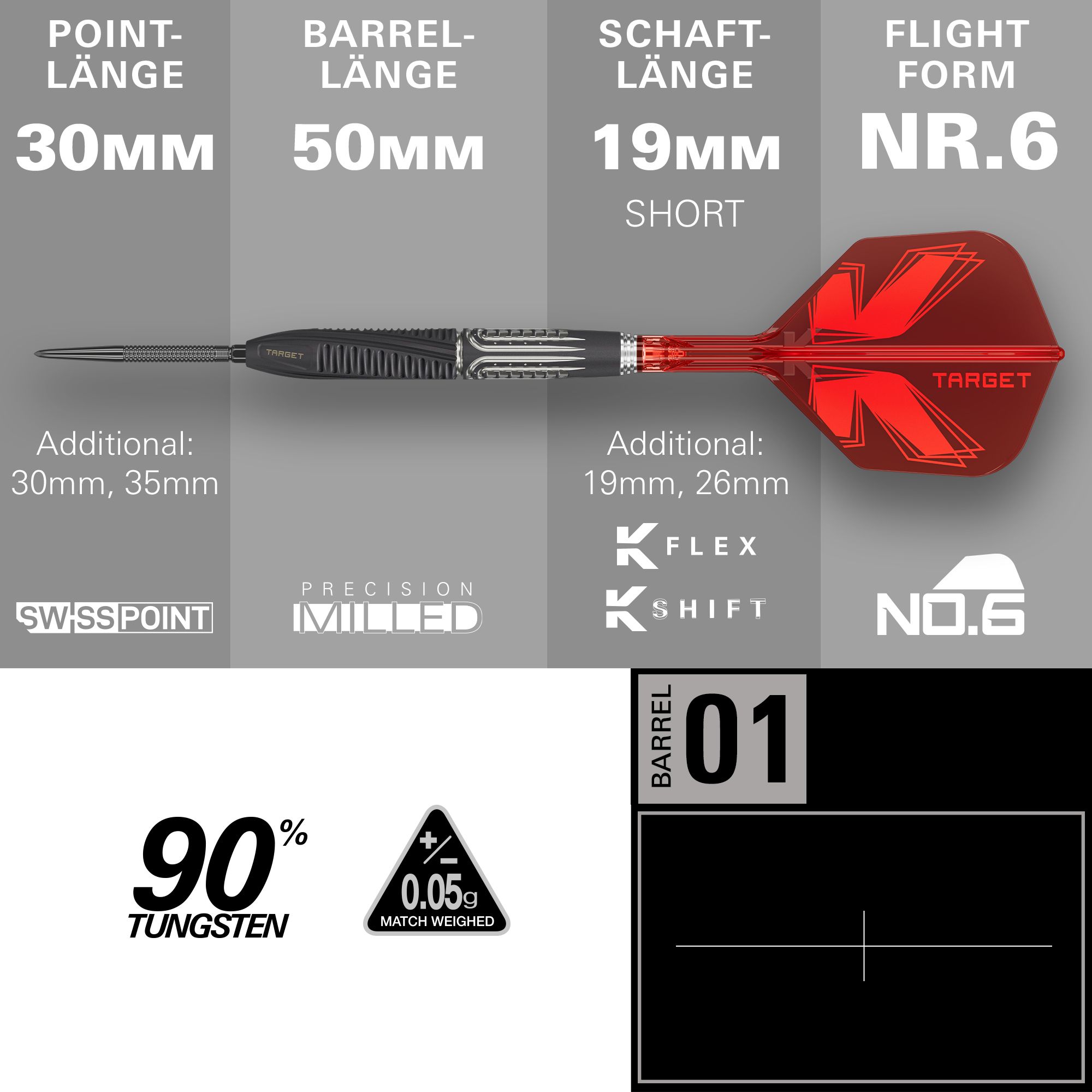Target Shift Swiss Point Steeldarts 