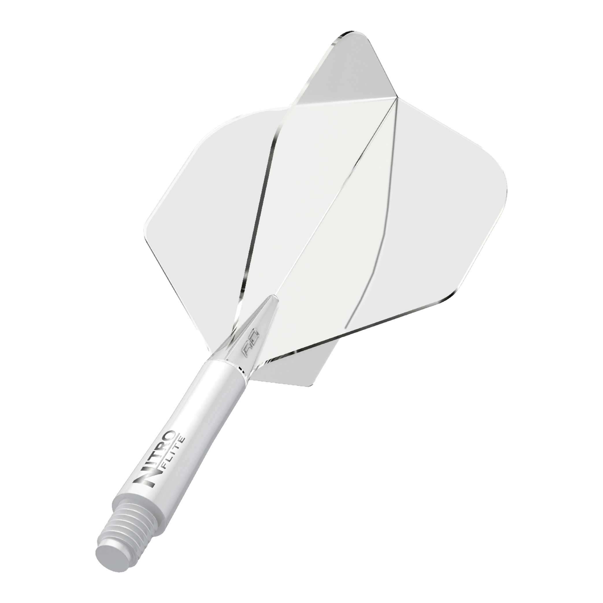 Red Dragon Nitroflite - White Shaft Clear No2 Flights