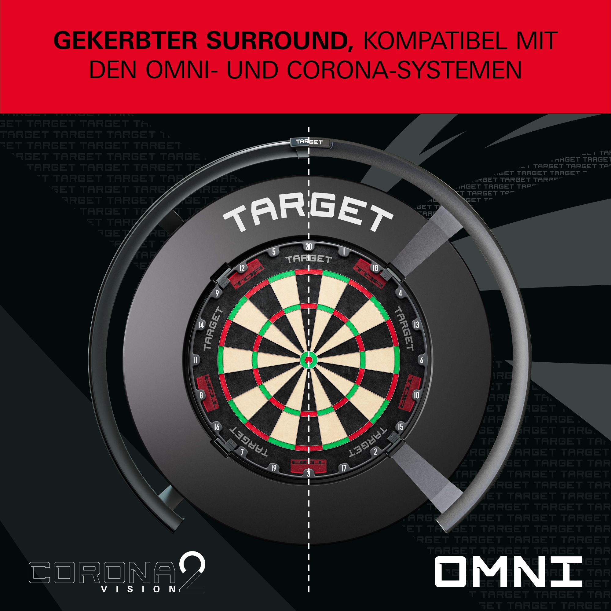 Target Notched Dartboard Surround