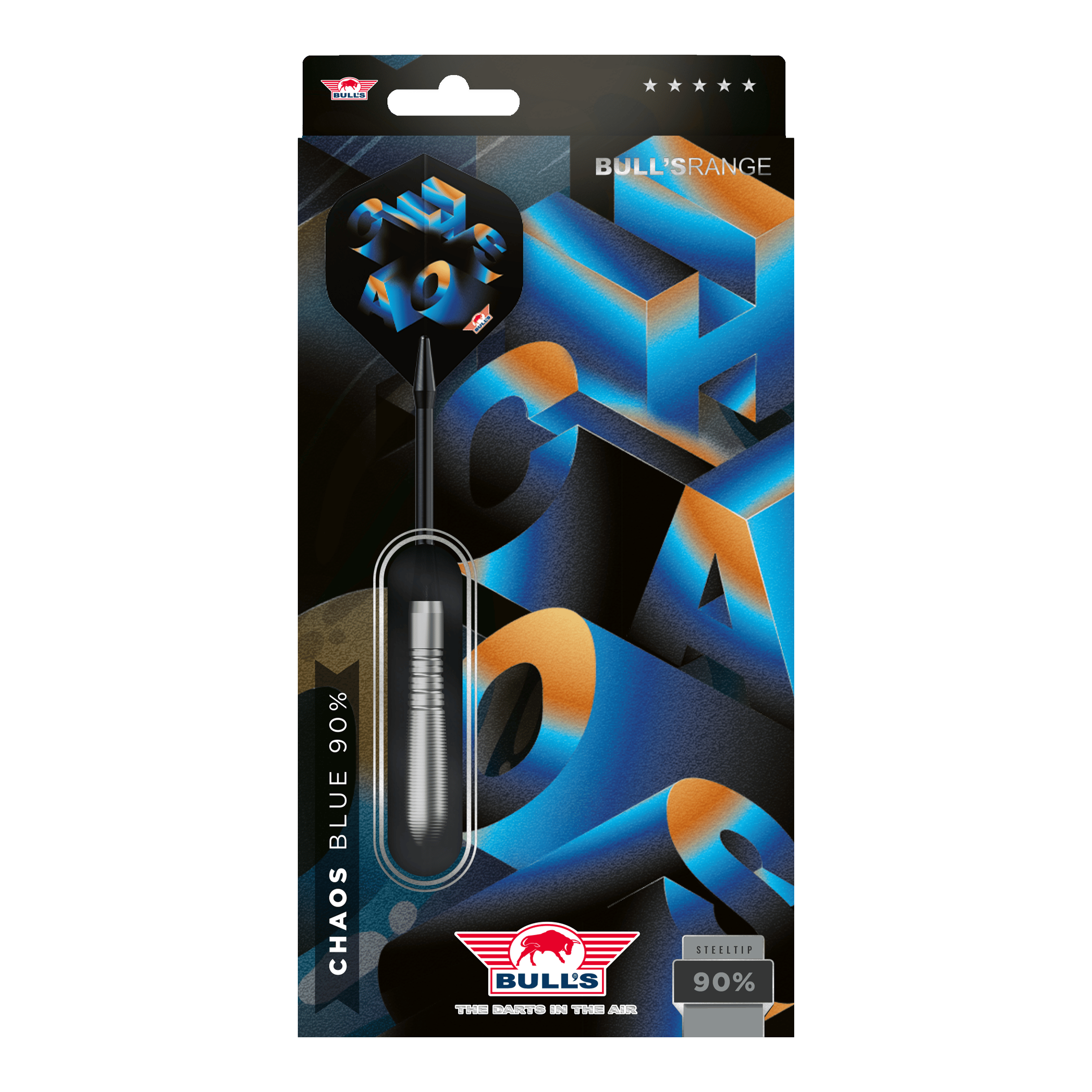 Bulls NL Chaos Blue Steeldarts - 23g Das Produkt ist Bulls NL Chaos Blue Steeldarts - 23g. Die Darts sind für ihr blaues Chaos-Design bekannt.