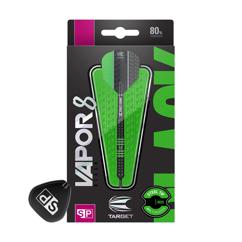 Target Vapor8 Black Green Swiss Point Steeldarts