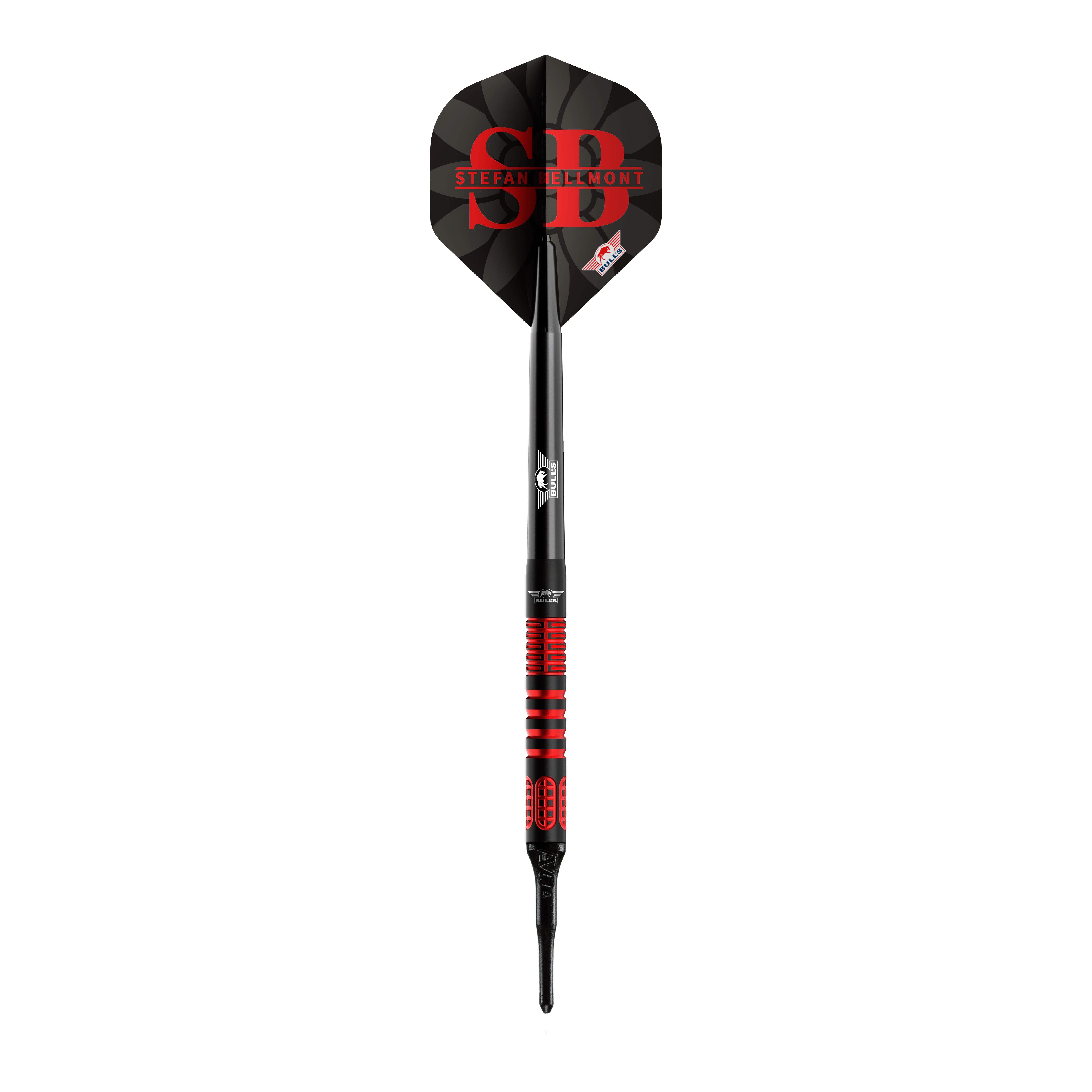 Hier werden die Bulls NL Stefan Bellmont 90 Softdarts mit 20 Gramm präsentiert. Diese Darts sind perfekt für Softdartspieler.