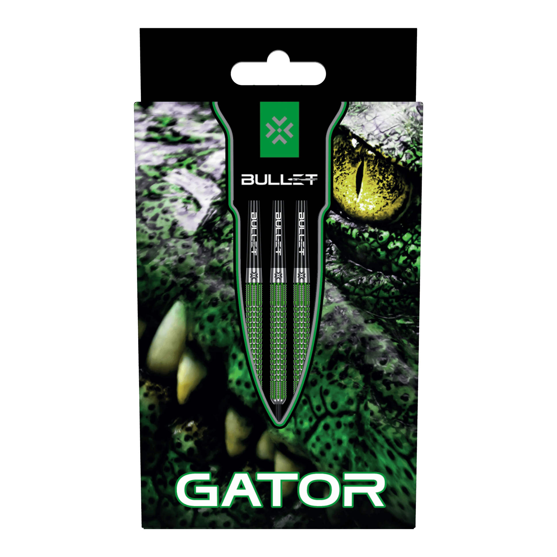 Bullet Gator Steeldarts Abgebildet sind die Bullet Gator Steeldarts. Sie sind speziell für Präzision und Kontrolle beim Dartspiel entwickelt.