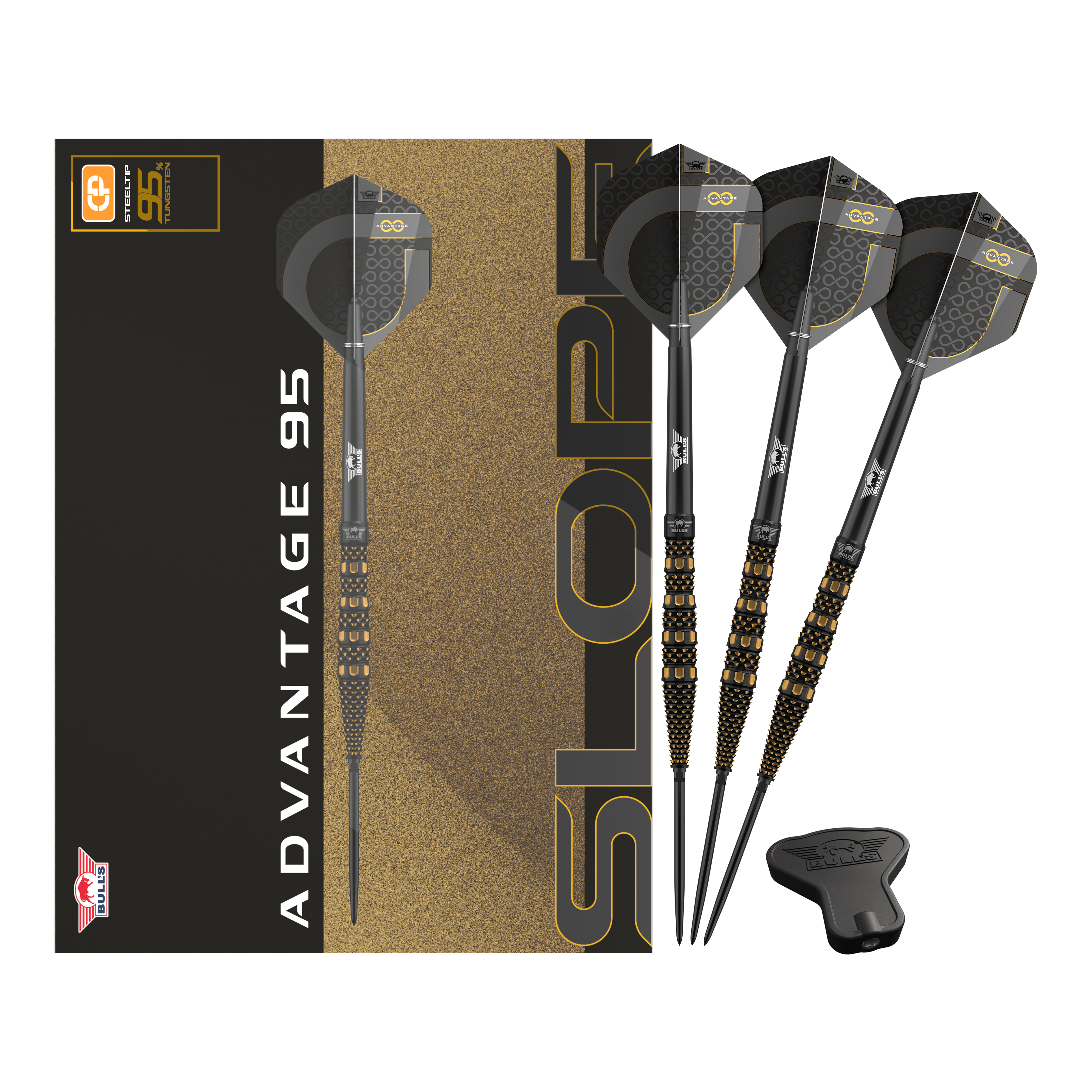 Bulls NL Advantage 95 Slope Convertible Point Steeldarts