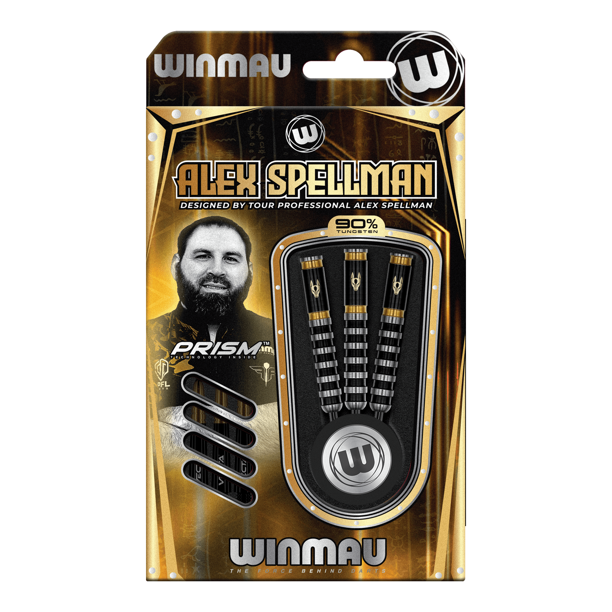 Winmau Alex Spellman Steeldarts Winmau Alex Spellman Steeldarts sind präzise gearbeitete Steeldarts. Die Abbildung stellt das Produkt im Nahaufnahme dar.