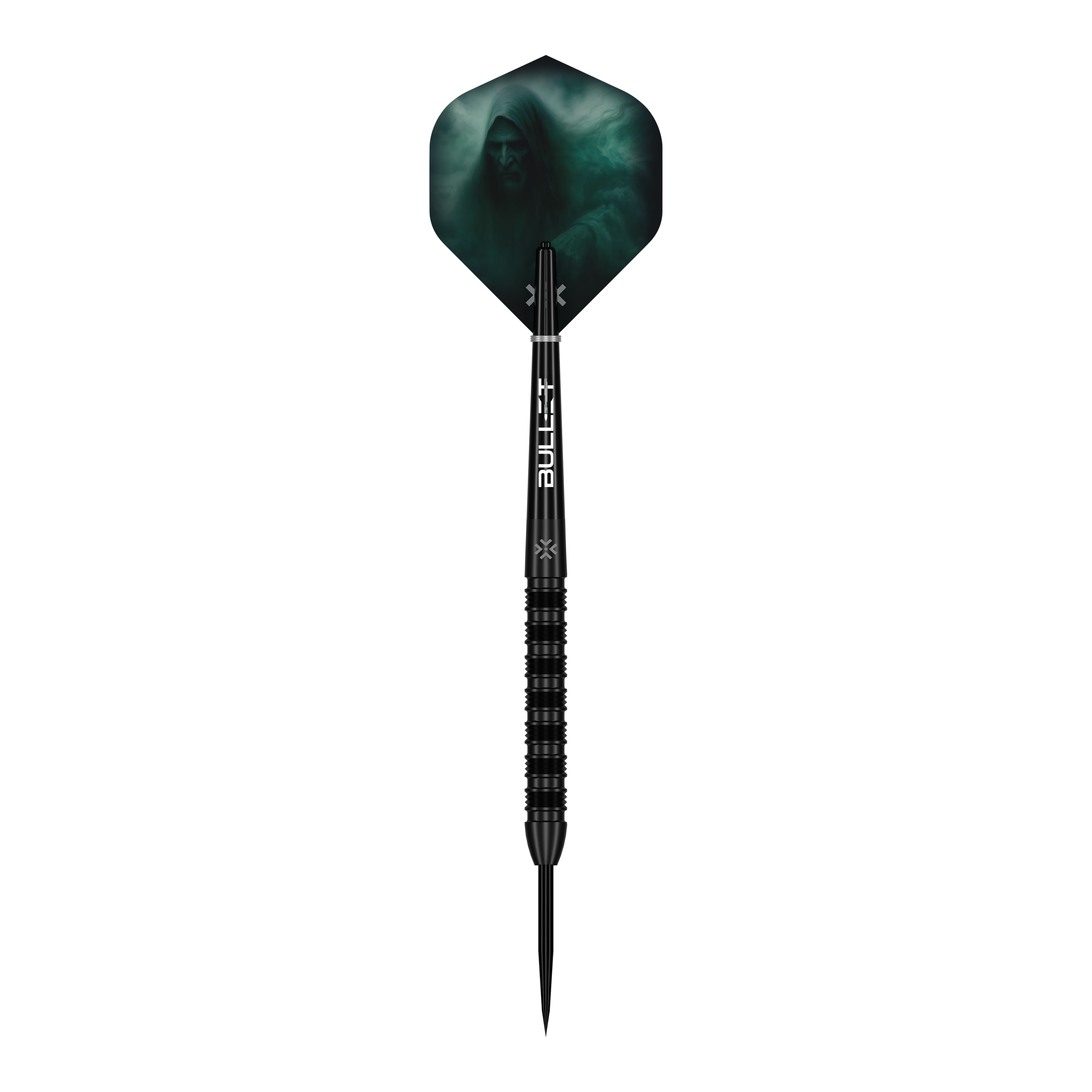 Bullet Shadow Steeldarts Das Produkt Bullet Shadow Steeldarts ist auf diesem Bild zu sehen. Es handelt sich um stabile und präzise Steeldarts für das Dartspiel.
