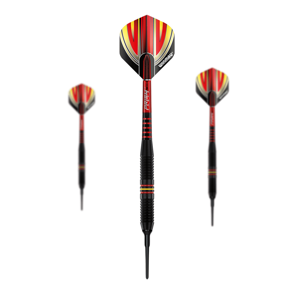 Winmau Outrage V1 Black Coated Brass Softdarts - 18g