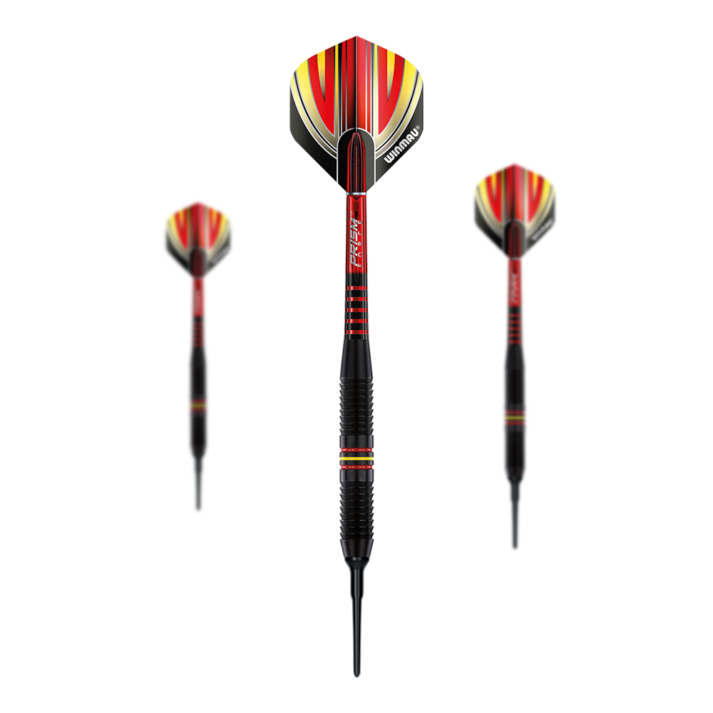 Winmau Outrage V1 Black Coated Brass Softdarts - 18g Winmau Outrage V1 Black Coated Brass Softdarts - 18g