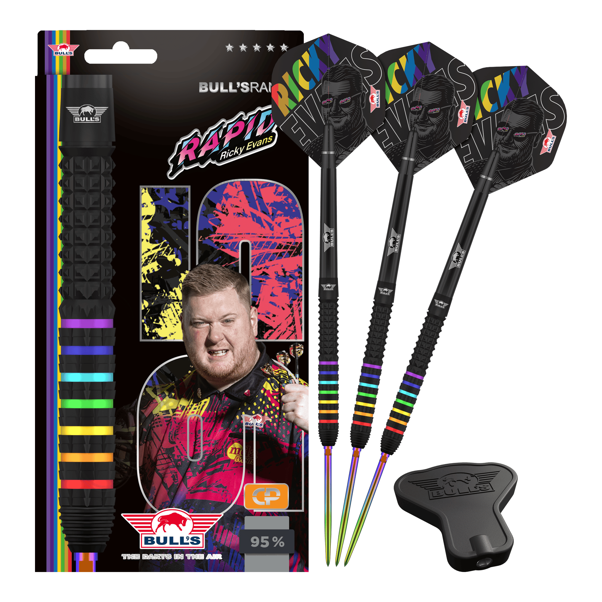 Bulls NL Ricky Evans Rapid 95 Convertible Point Steeldarts