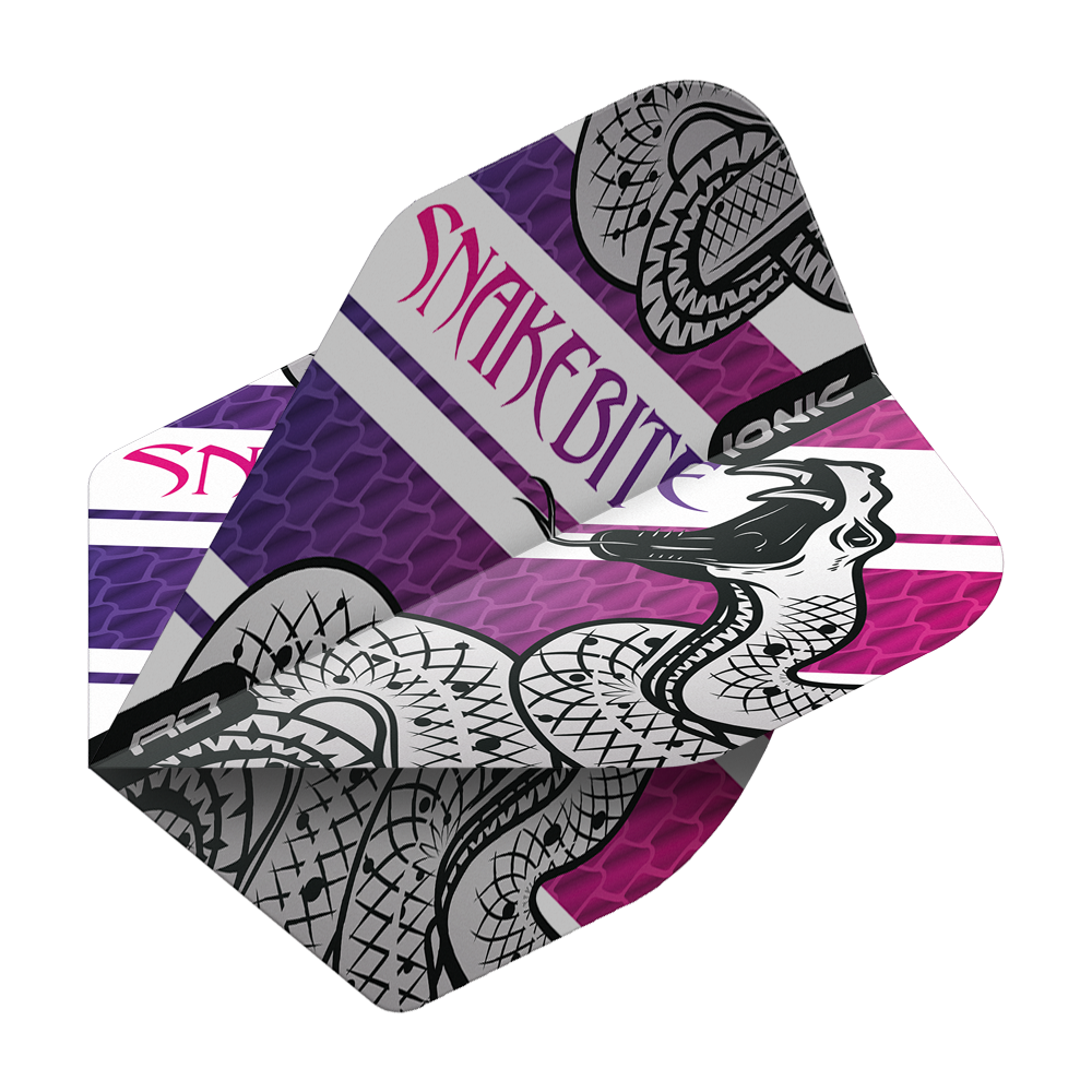 Red Dragon Hardcore Ionic Snakebite Coiled Snake Purple Standard Flights