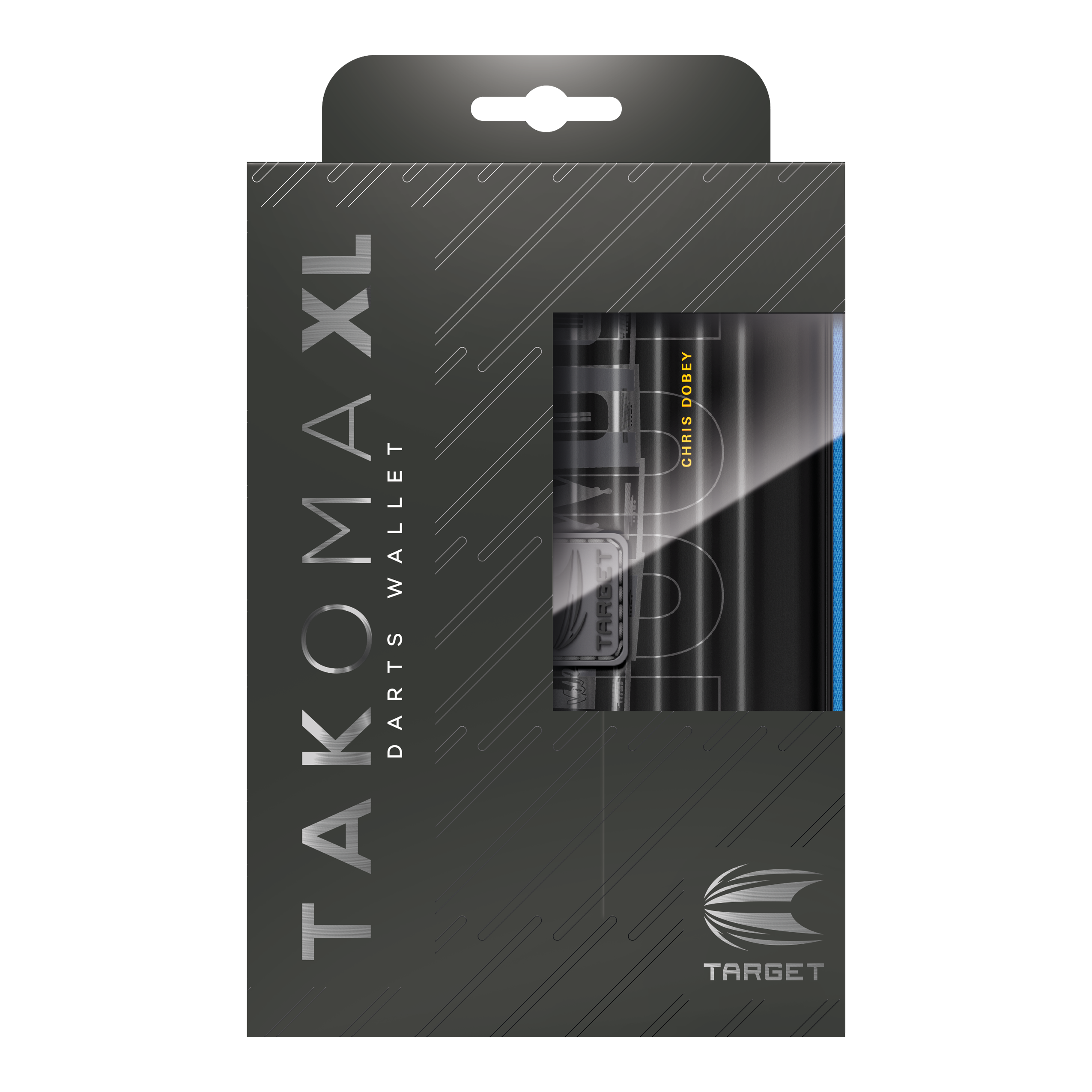 Takoma XL Ghost Series Chris Dobey Dartcase Das Bild zeigt das Takoma XL Ghost Series Chris Dobey Dartcase. Dieses Dartcase bietet sicheren Schutz für Dartzubehör.
