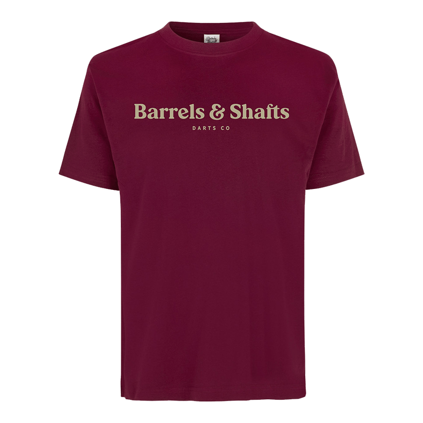 Barrels and Shafts T-Shirt - Bordeaux Rot