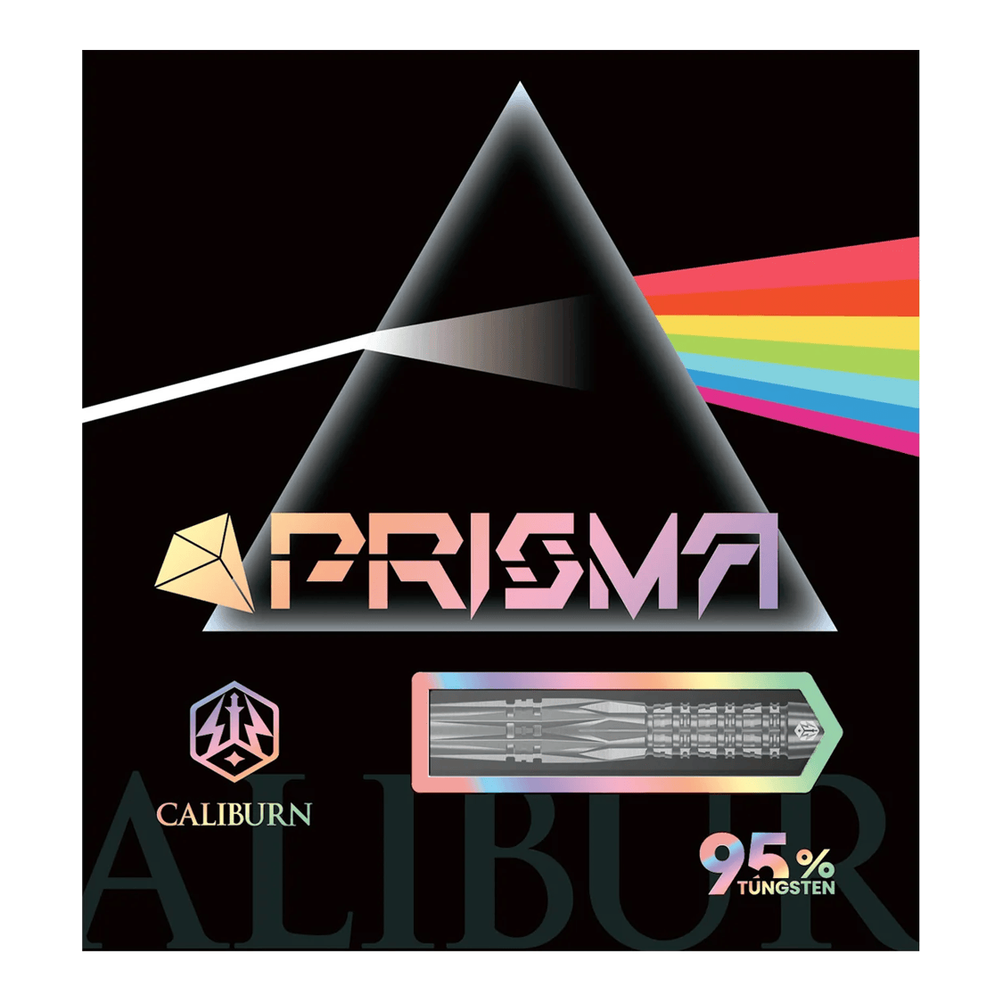 Caliburn Prisma P1 Softdarts - 19g Auf dem Bild ist der Caliburn Prisma P1 Softdart - 19g zu sehen. Es handelt sich um einen hochwertigen Softdart für präzises Spiel.