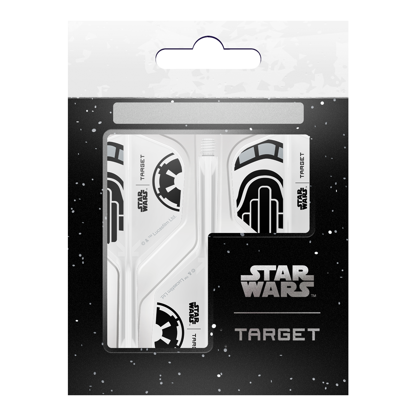 Target Star Wars K-Flex Stormtrooper No6 Flights Target Star Wars K-Flex Stormtrooper No6 Flights Dartflügel mit kultigem Stormtrooper-Motiv. Geeignet für Star Wars und Dart Enthusiasten.