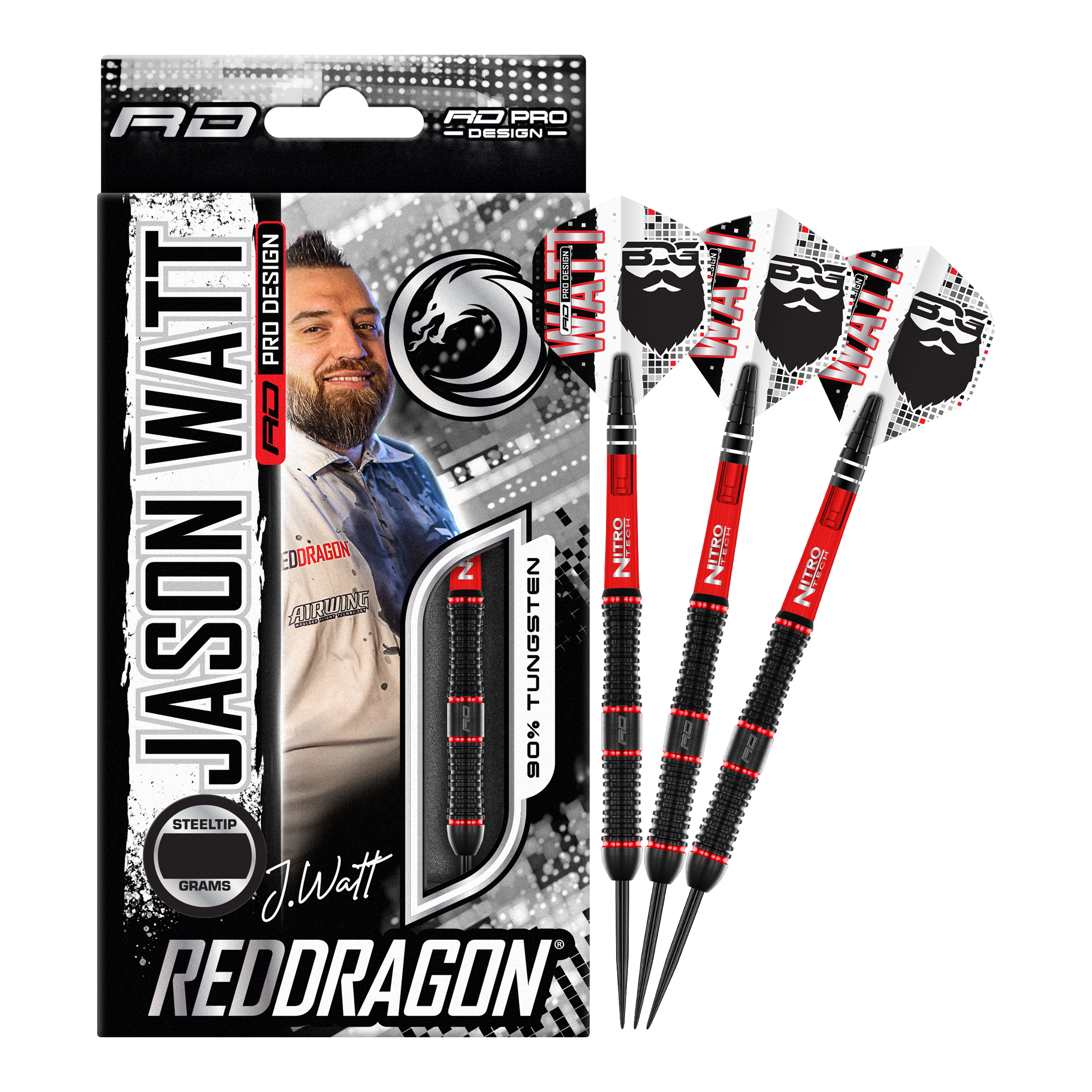 Red Dragon Jason Watt Steeldarts - 22g