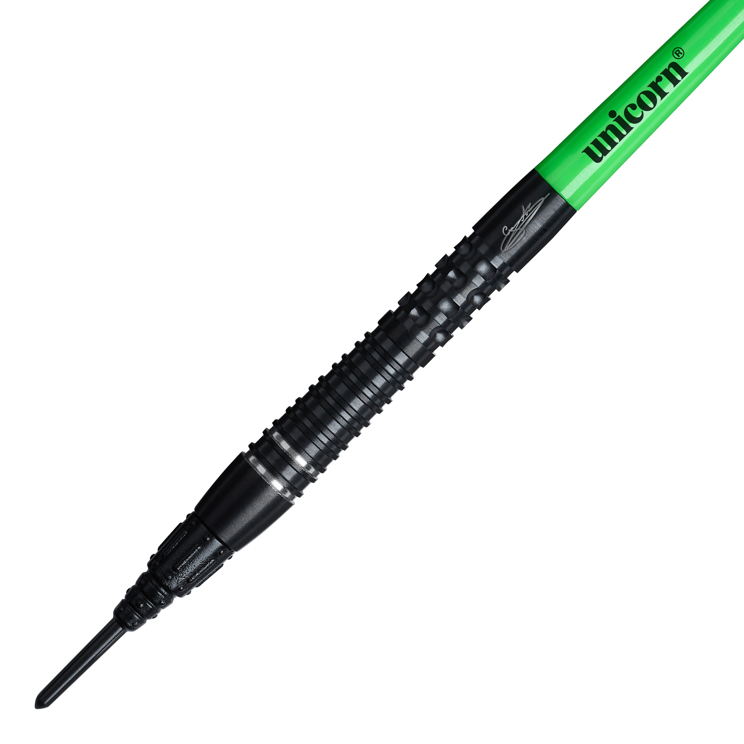 Unicorn Wraith Gary Anderson Phase 6 Softdarts - 20g Auf dem Bild sind die Unicorn Wraith Gary Anderson Phase 6 Softdarts - 20g abgebildet. Das Produkt wird aus einer anderen Perspektive gezeigt.