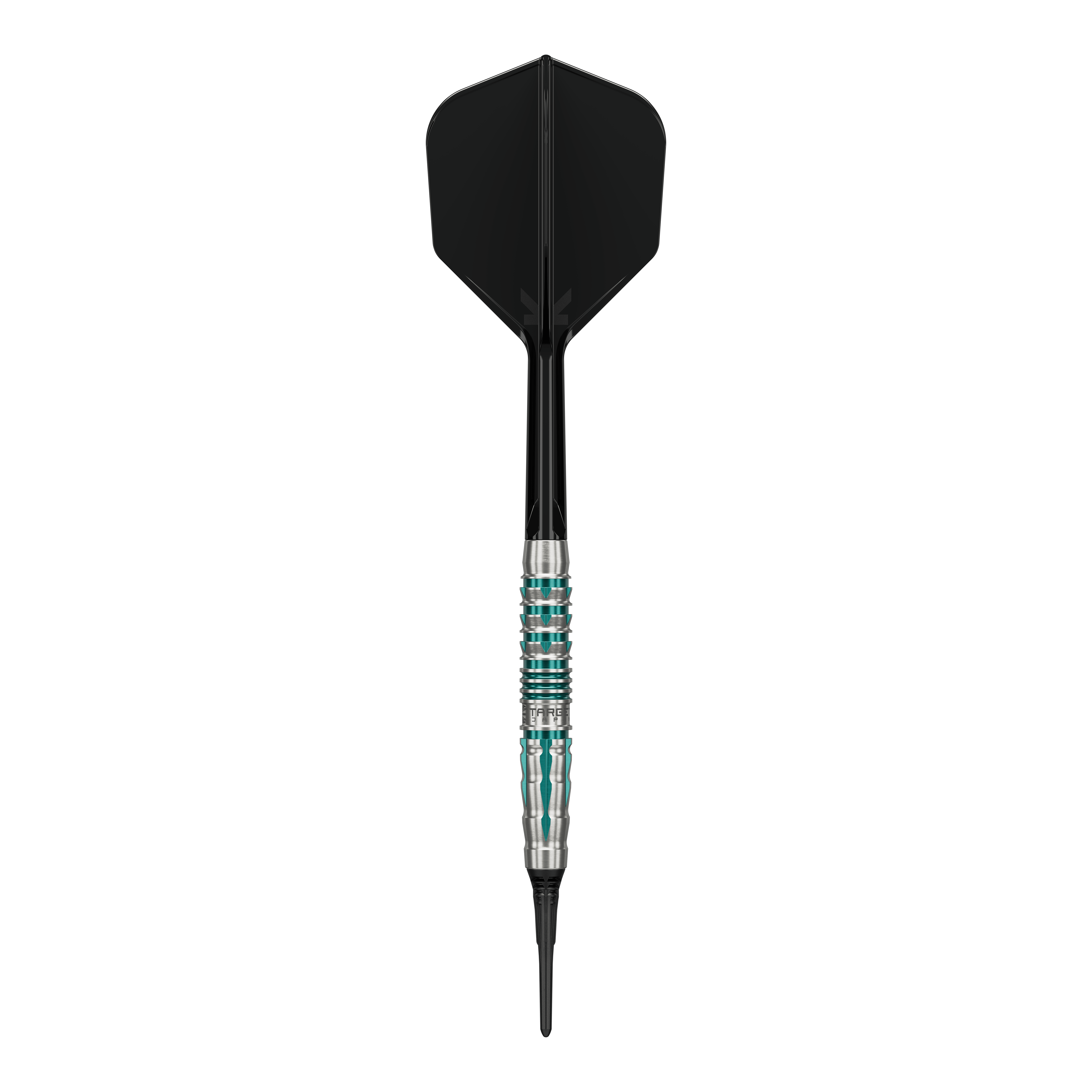 Zu sehen sind die Target Black Marque Pierce Softdarts mit einem Gewicht von 18,5g. Die Softdarts bieten ein elegantes Aussehen und hohe Wurfgenauigkeit.