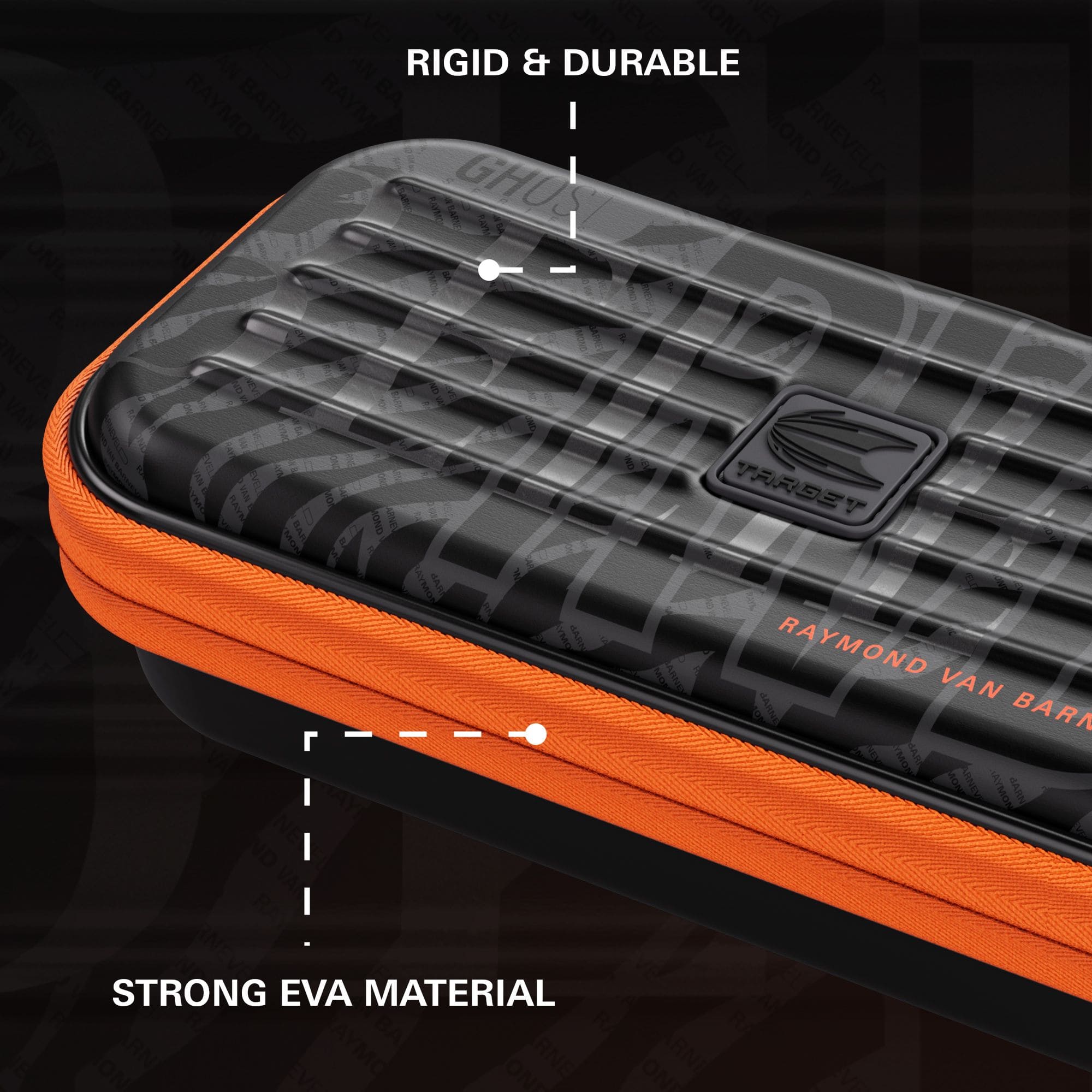 Takoma Ghost Series Raymond Van Barneveld Dartcase Abgebildet ist das Takoma Ghost Series Raymond Van Barneveld Dartcase. Das Dartcase ist ein spezielles Etui für Darts-Spieler.