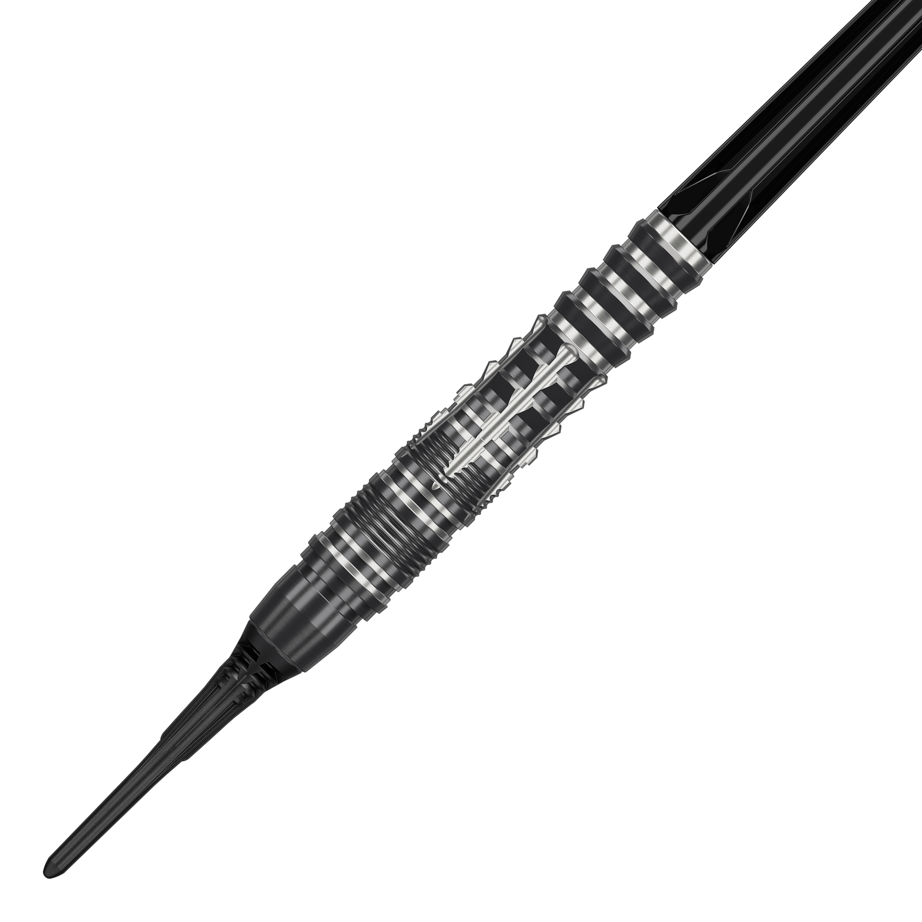 Target Black Marque Blaze Softdarts - 18g Das Bild zeigt die Target Black Marque Blaze Softdarts mit einem Gewicht von 18g. Hochwertige Softdarts für präzises Dartspiel.