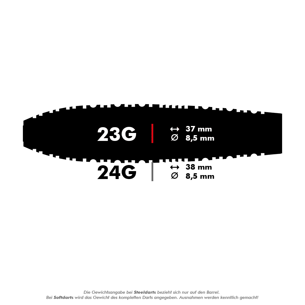 Shot ZEN Bomber Turbo Point Steeldarts