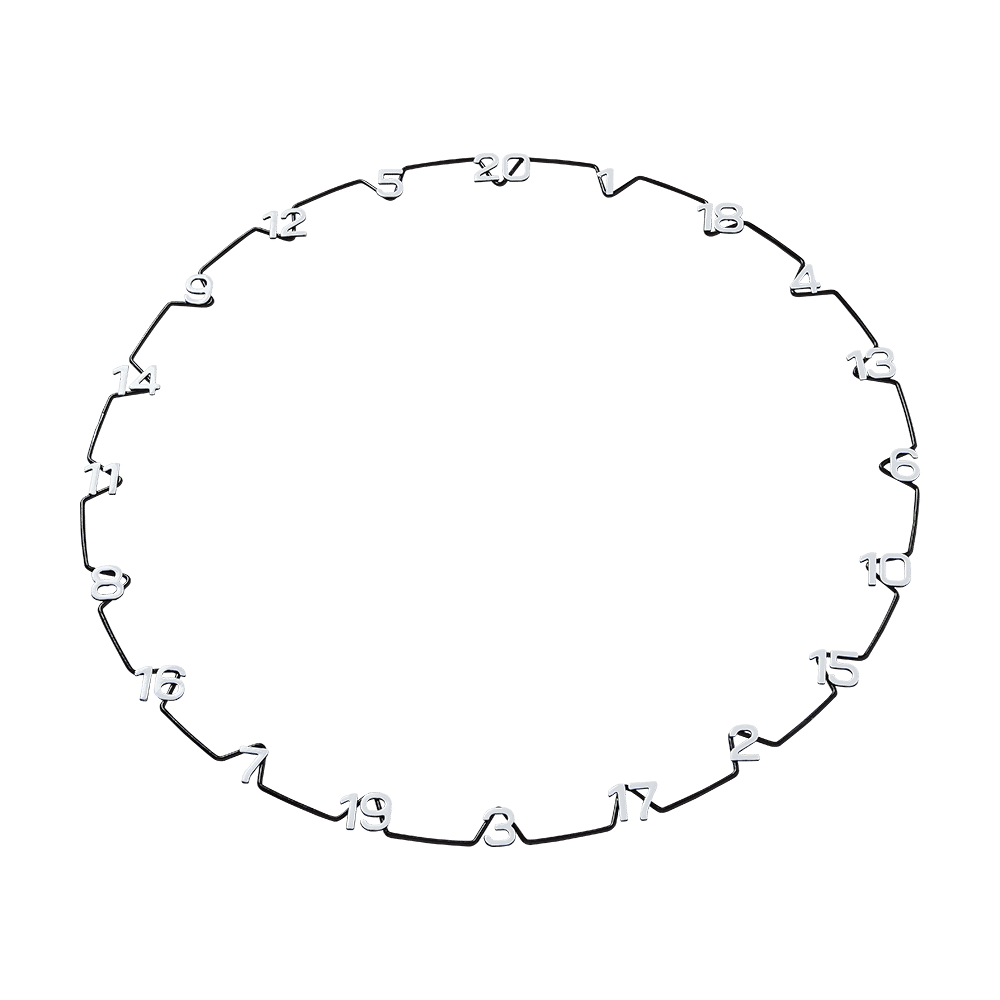 Unicorn Horizontal Number Ring Zahlenring