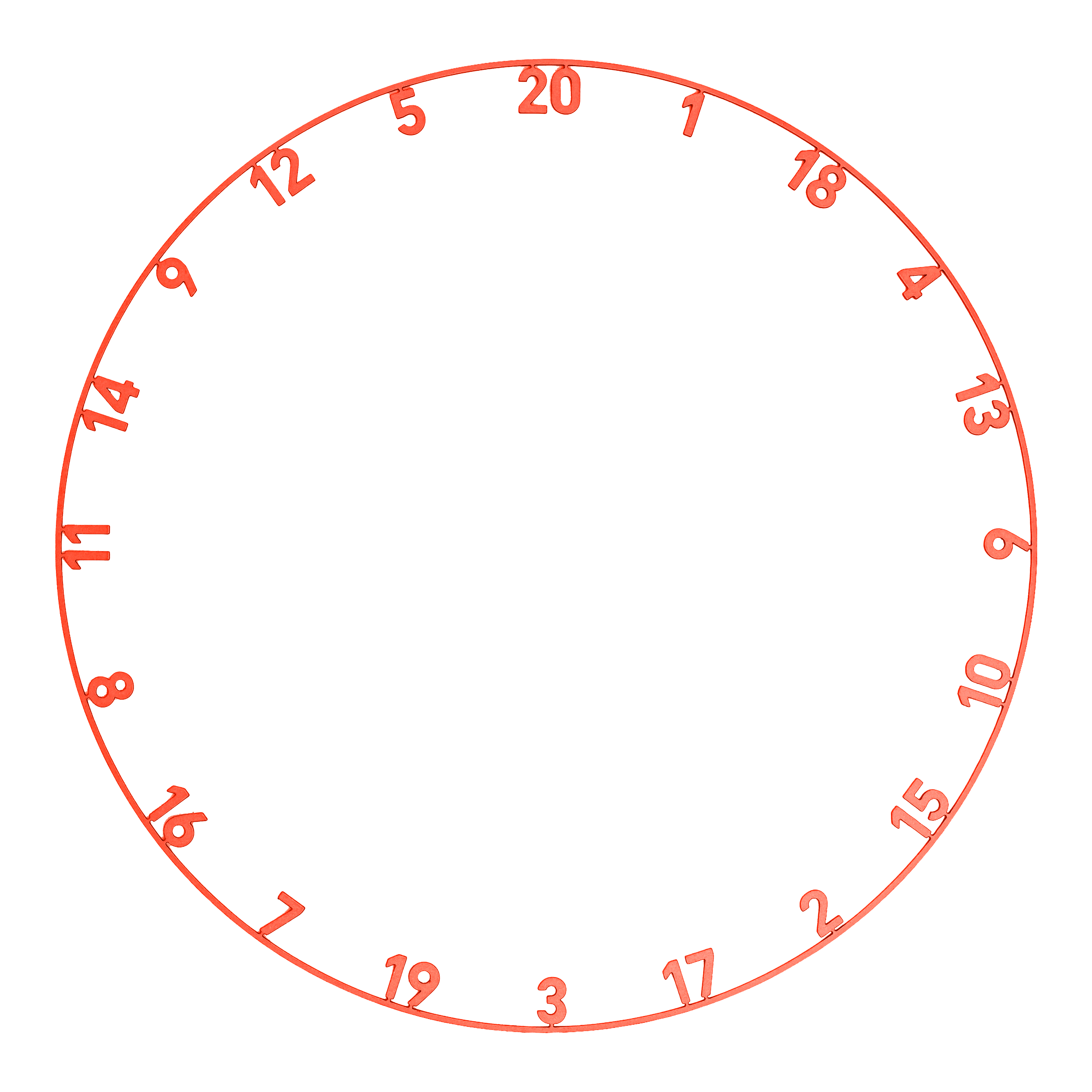 Precise 180 Endorphine Steeldartboard mit Nummernring - Inferno Red Auf dem Bild sieht man das Precise 180 Endorphine Steeldartboard mit Nummernring in der Farbe Inferno Red. Das Dartboard hat ein auffälliges rotes Design.