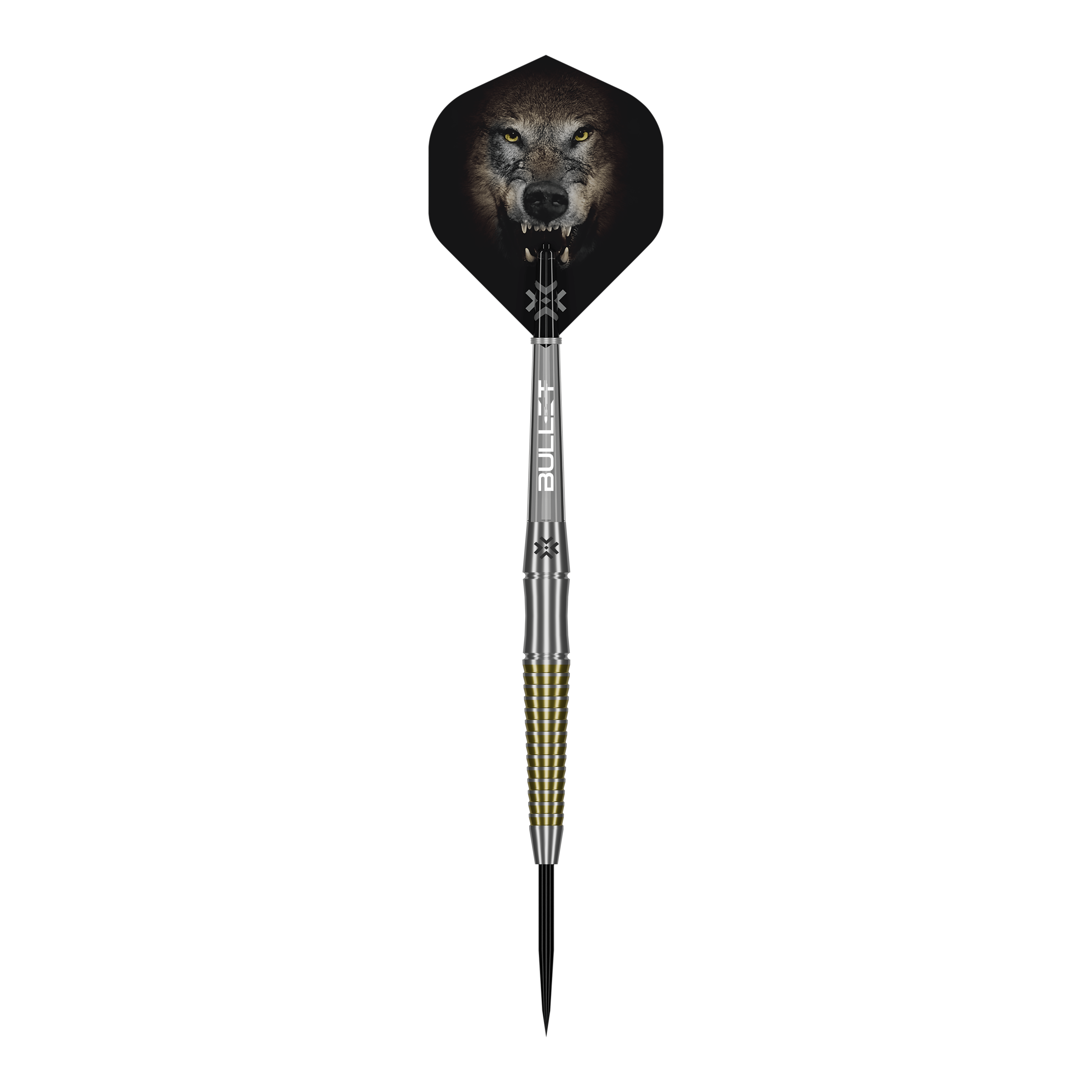 Bullet Fang Steeldarts Hier sieht man die Bullet Fang Steeldarts aus einer anderen Perspektive. Die Details der Darts sind gut erkennbar.