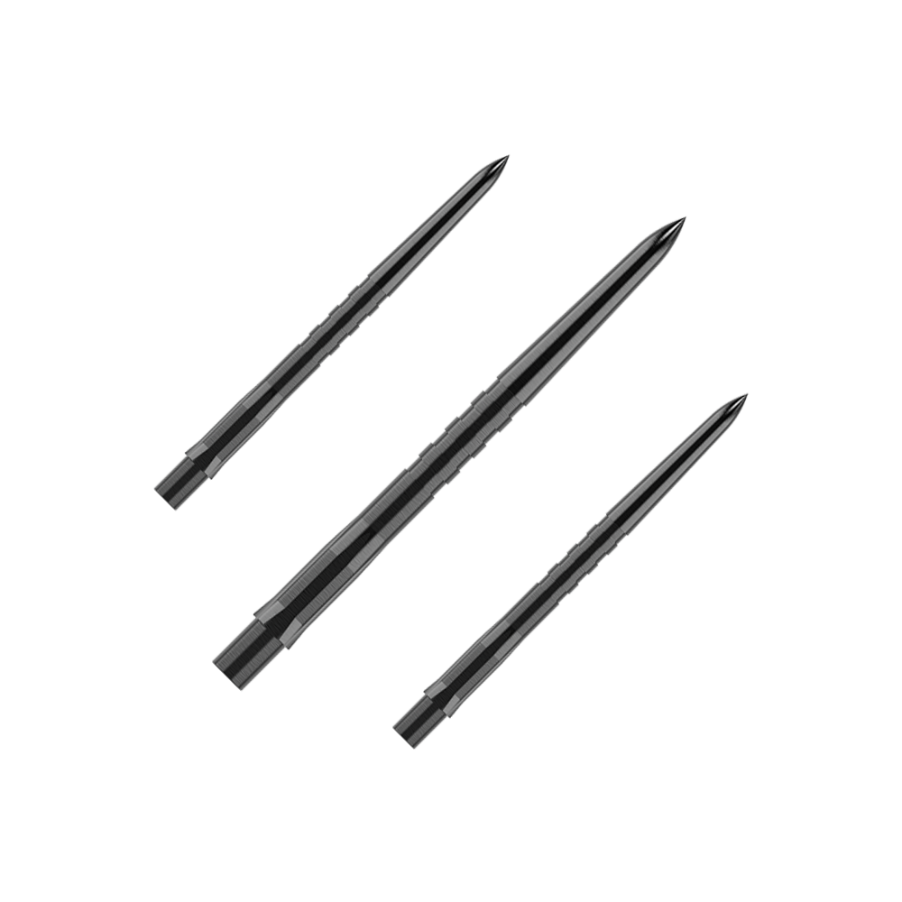 Caliburn System Steeldartspitzen - Grooved - Schwarz