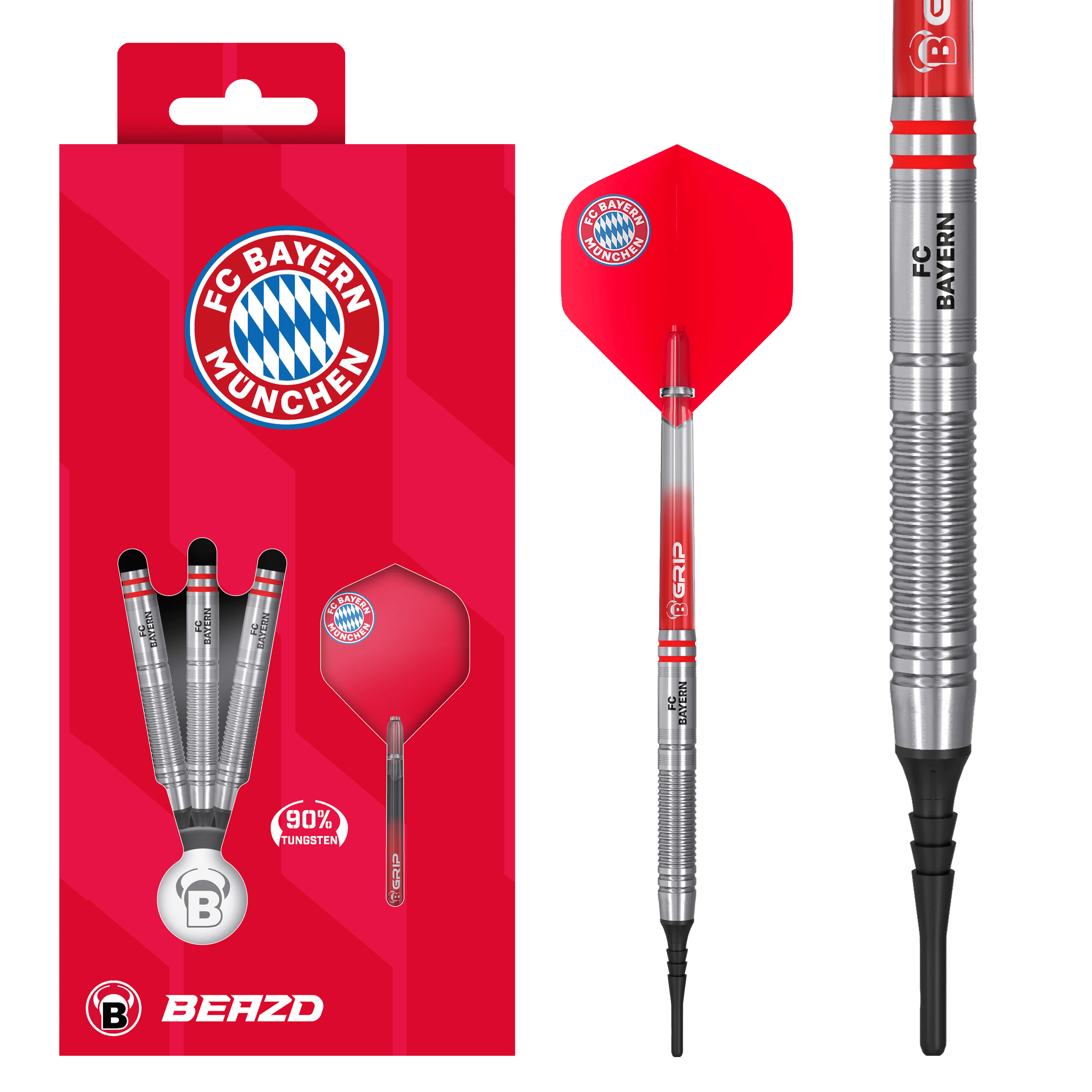 Beazd FC Bayern München Tungsten Softdarts - 18g