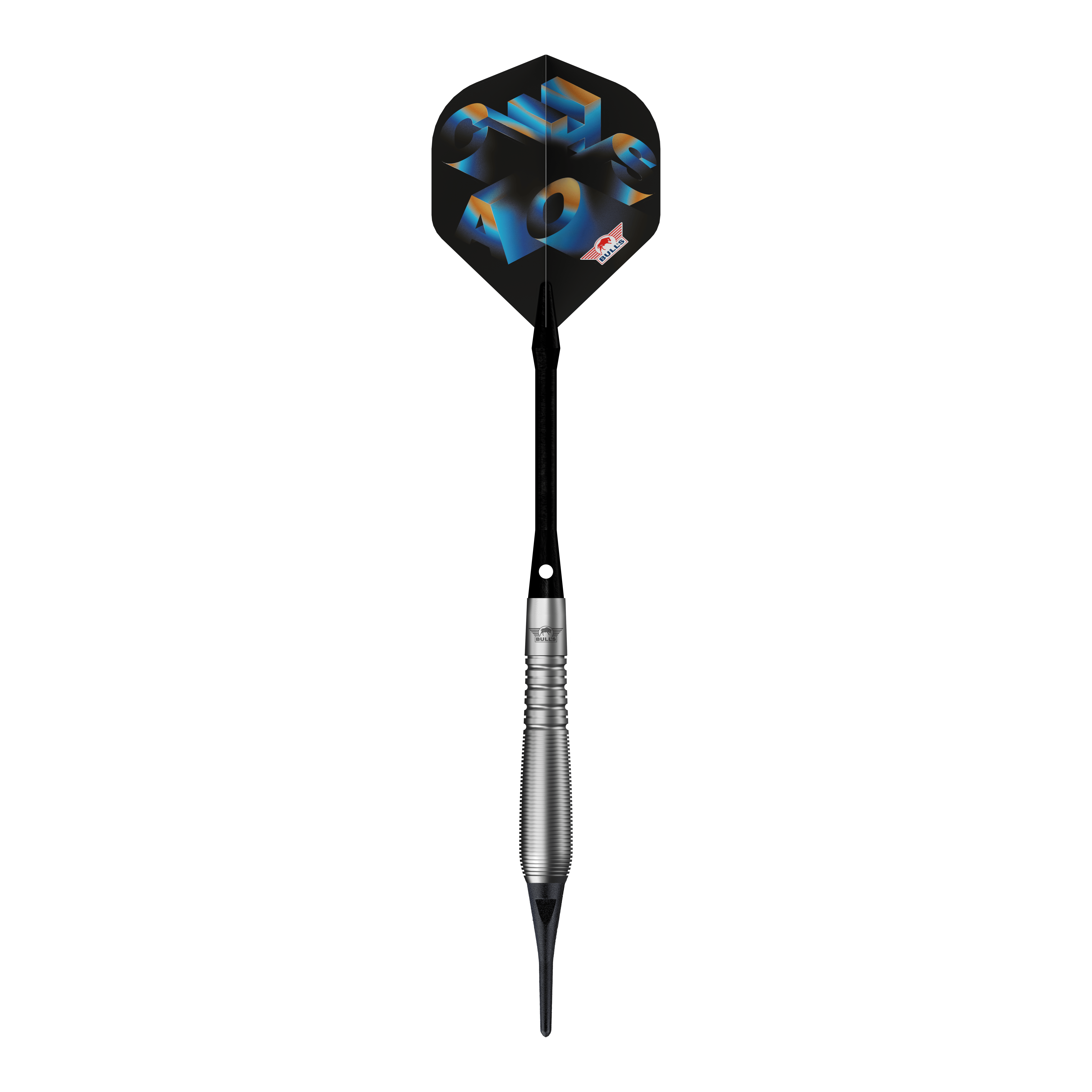 Bulls NL Chaos Blue Softdarts - 19g Das Bild zeigt Bulls NL Chaos Blue Softdarts mit einem Gewicht von 19g. Die blauen Softdarts sind für Präzisionswürfe entwickelt.