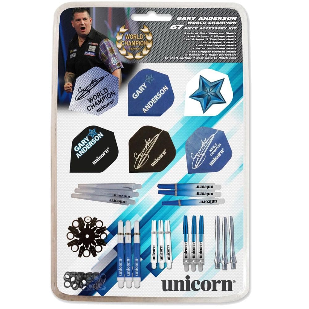 Gary Anderson 64 Teile Zubehör Set Gary Anderson 64 Teile Zubehör Set