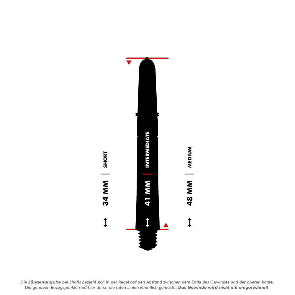 Target Pro Grip Spin Shafts - 3 Sets - Weiß