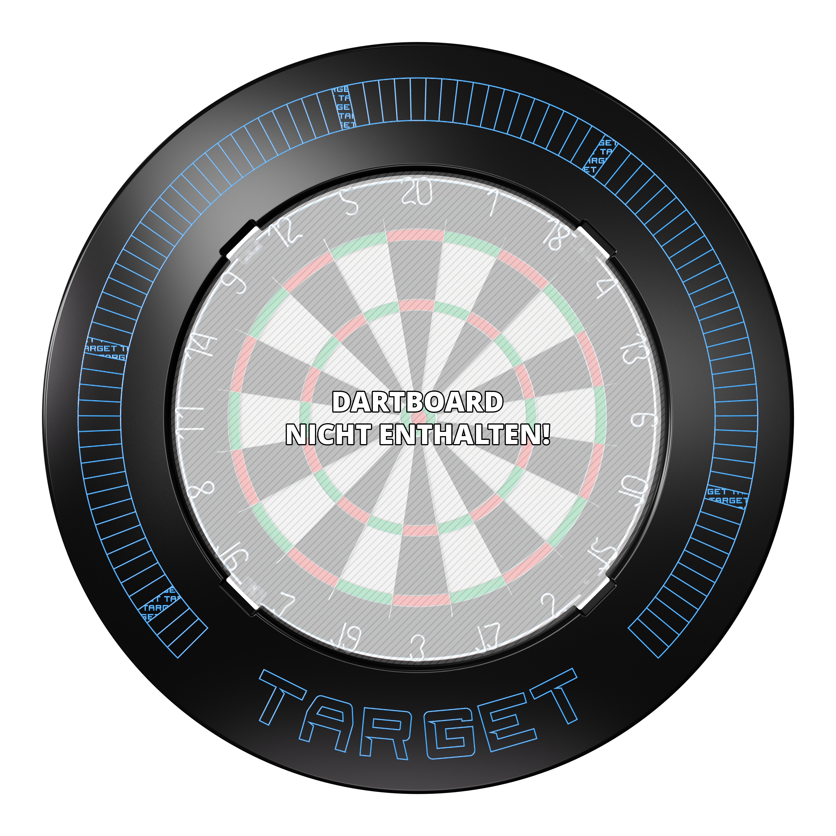 Target Corona Vision Notched Dartboard Surround mit Beleuchtung Target Corona Vision Notched Dartboard Surround mit Beleuchtung