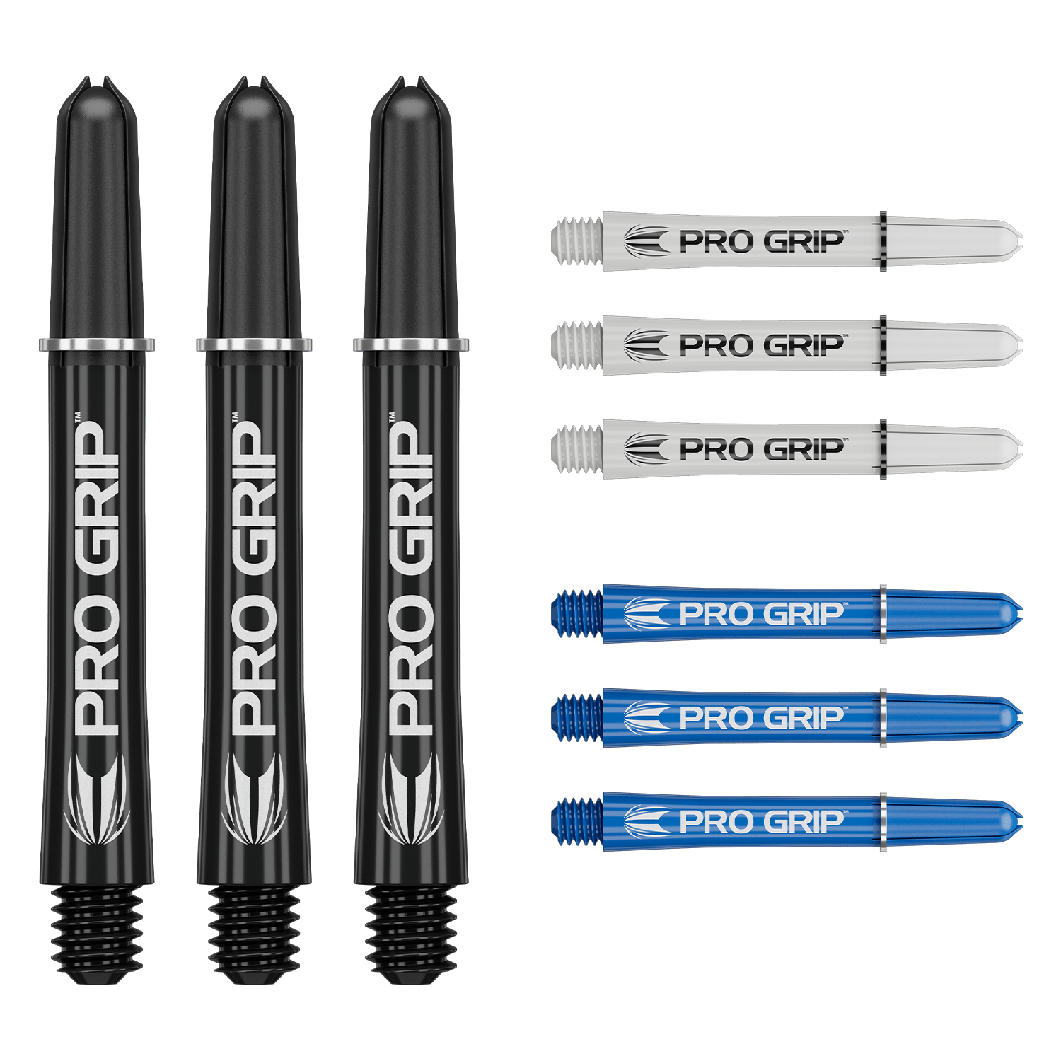 Target Pro Grip 3x Set Shafts schwarz-weiss-blau