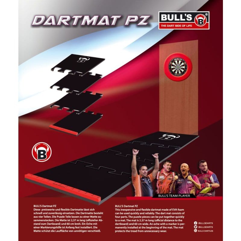 Bull's Dart Mat Puzzlematte inkl. Oche schwarz