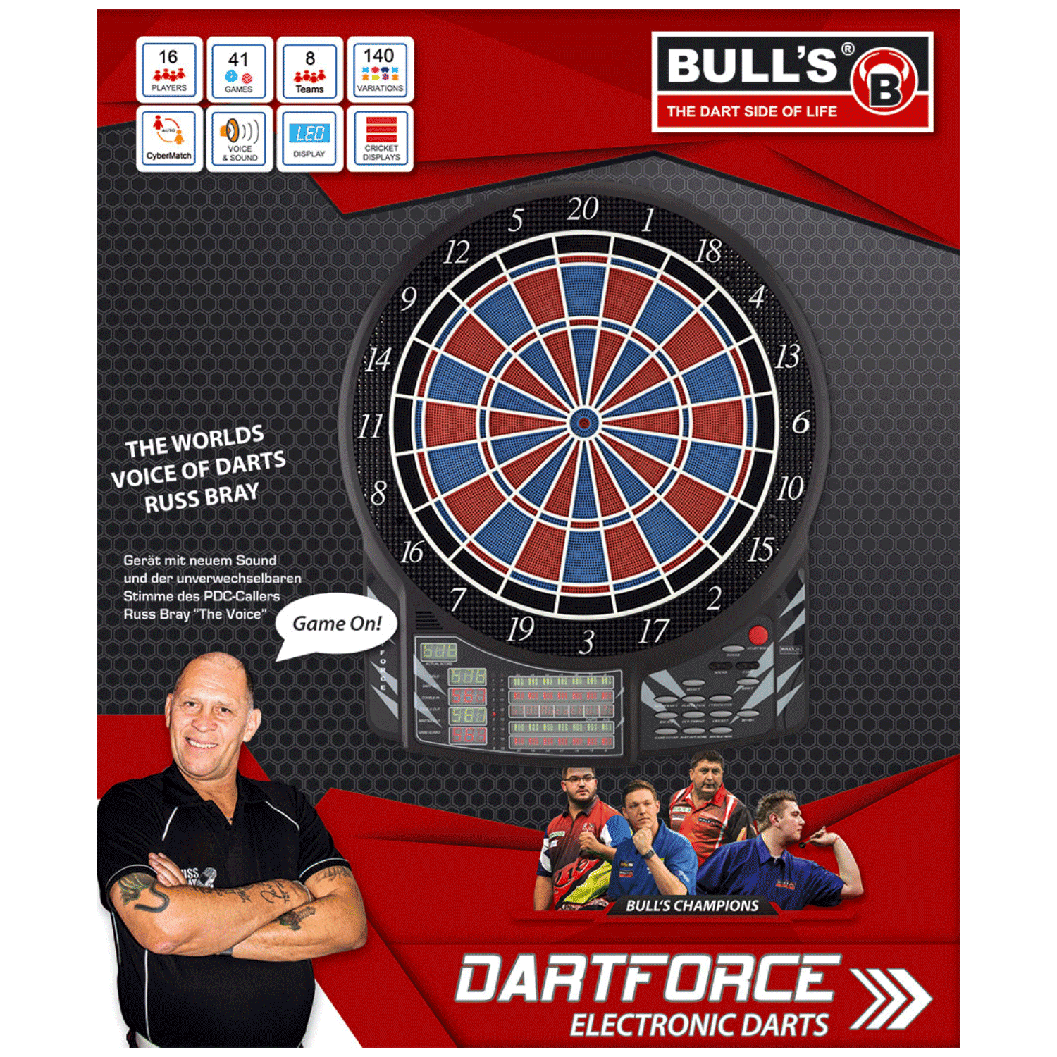 Bull‘s Dartforce Russ Bray E-Dartboard