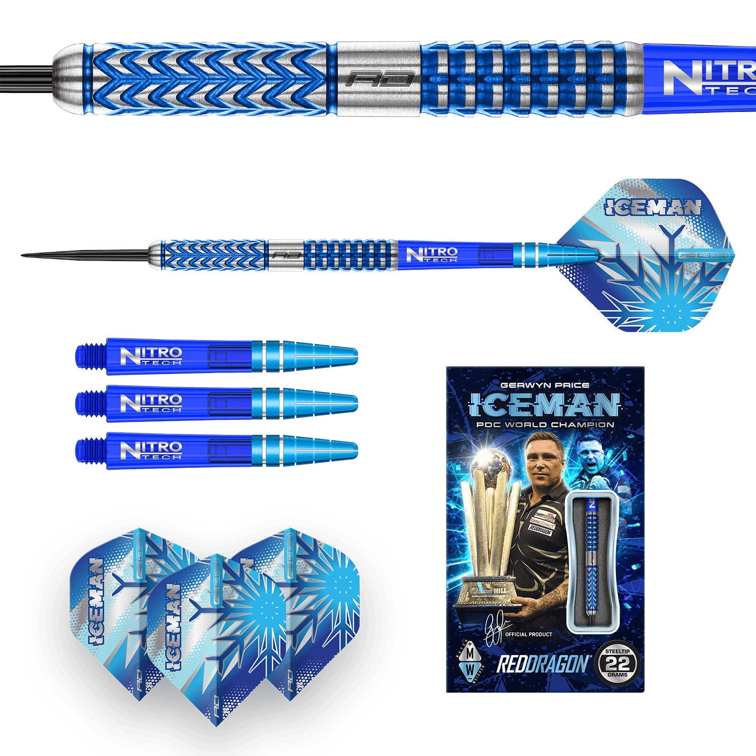 Red Dragon Gerwyn Price Glacier Steeldarts