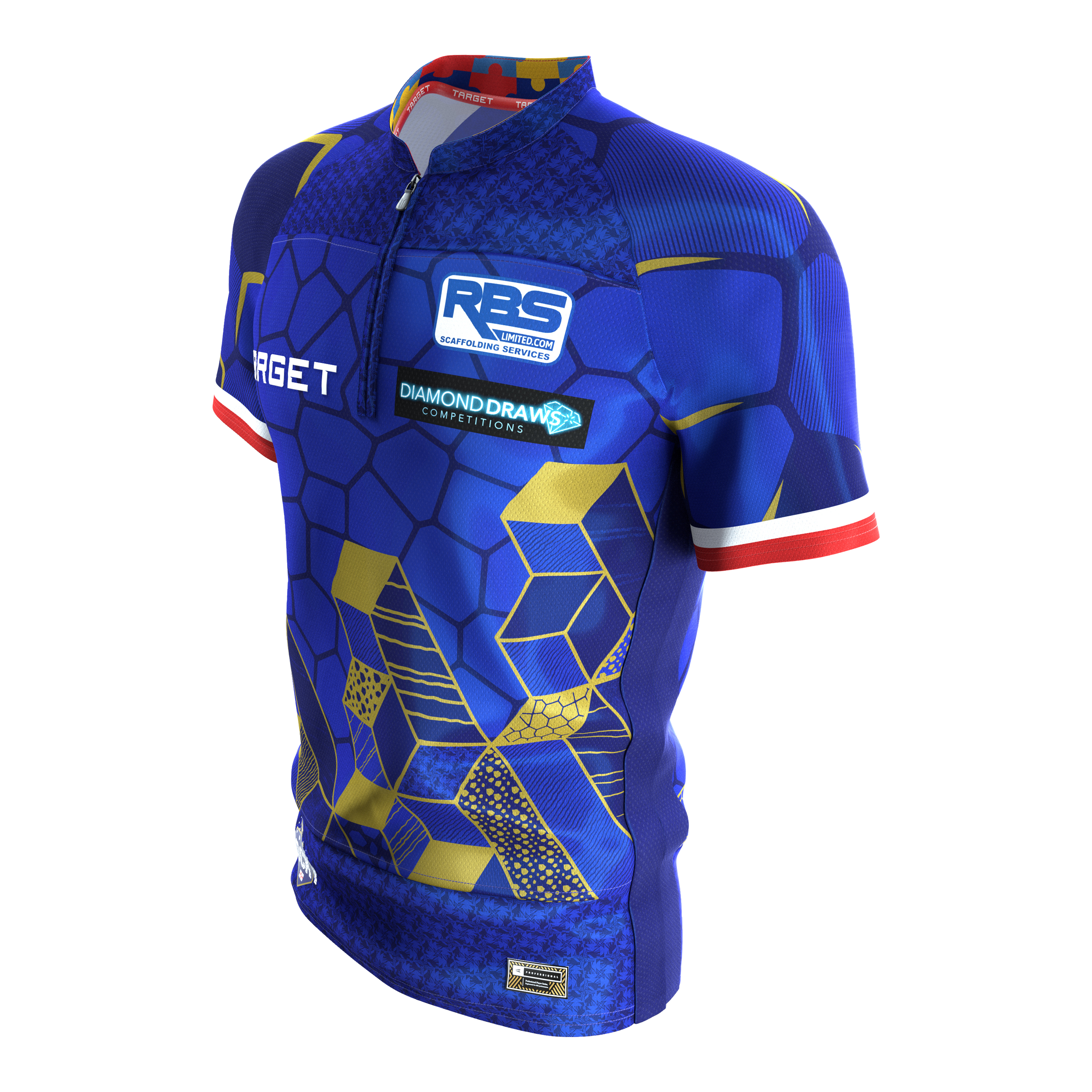 Target Josh Rock Dartshirt 2027 Zu sehen ist das Target Josh Rock Dartshirt 2027. Das Shirt eignet sich hervorragend für Dart-Enthusiasten.