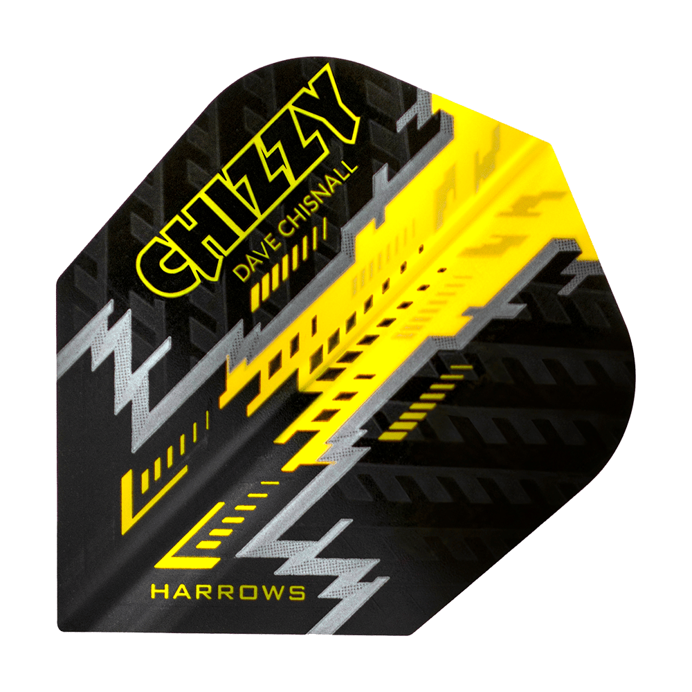 Harrows Dave Chisnall Prime Schwarz Gelb No6 Flights