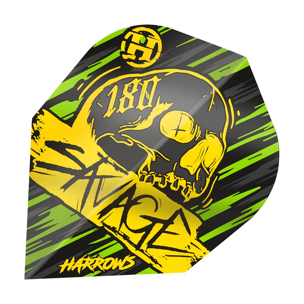 Harrows Savage Yellow Green No6 Flights