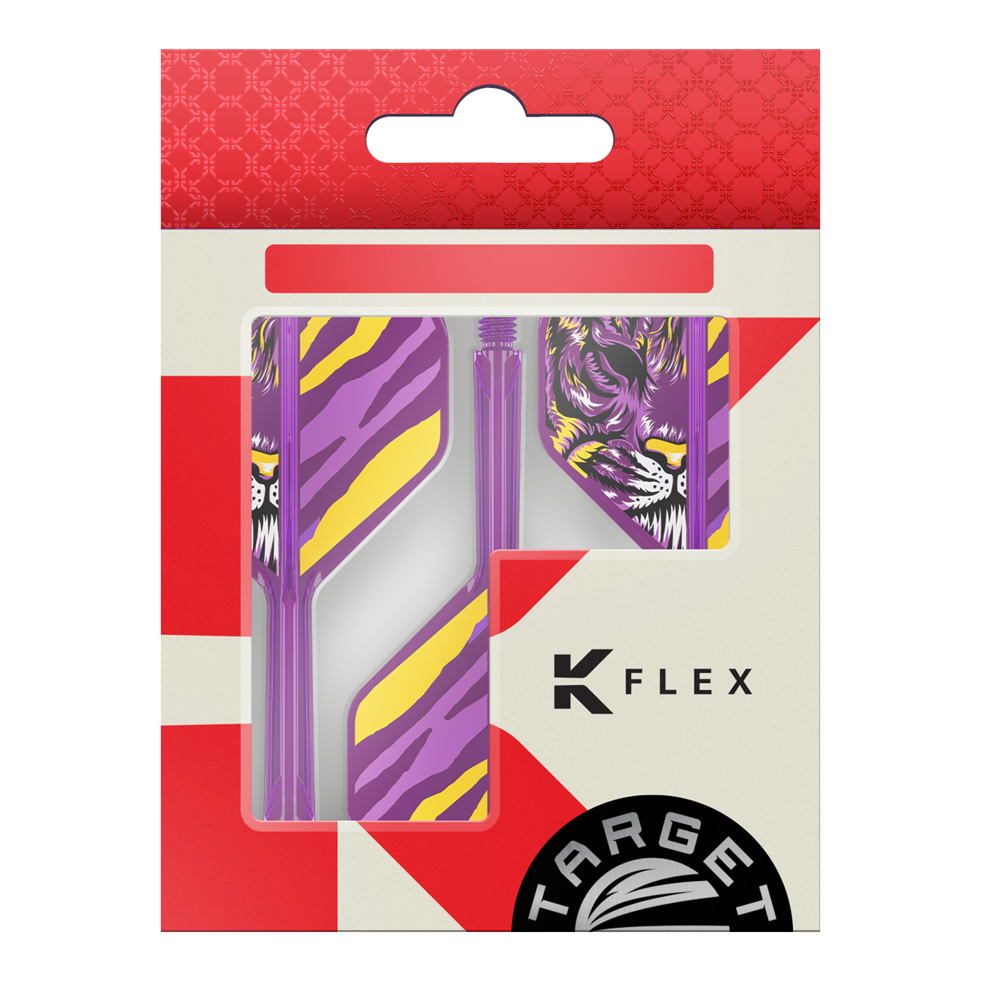 Das Bild zeigt die Target Japan K-Flex Endeavour No2 Standard Flights. Die Flights sind Zubehör für Dartpfeile.