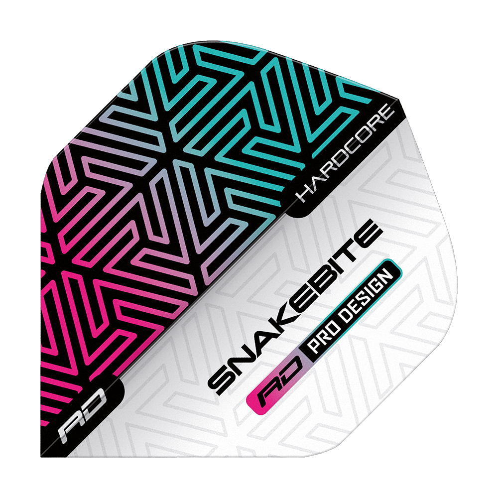 Red Dragon Hardcore Peter Wright Snakebite White Rainbow Standard Flights
