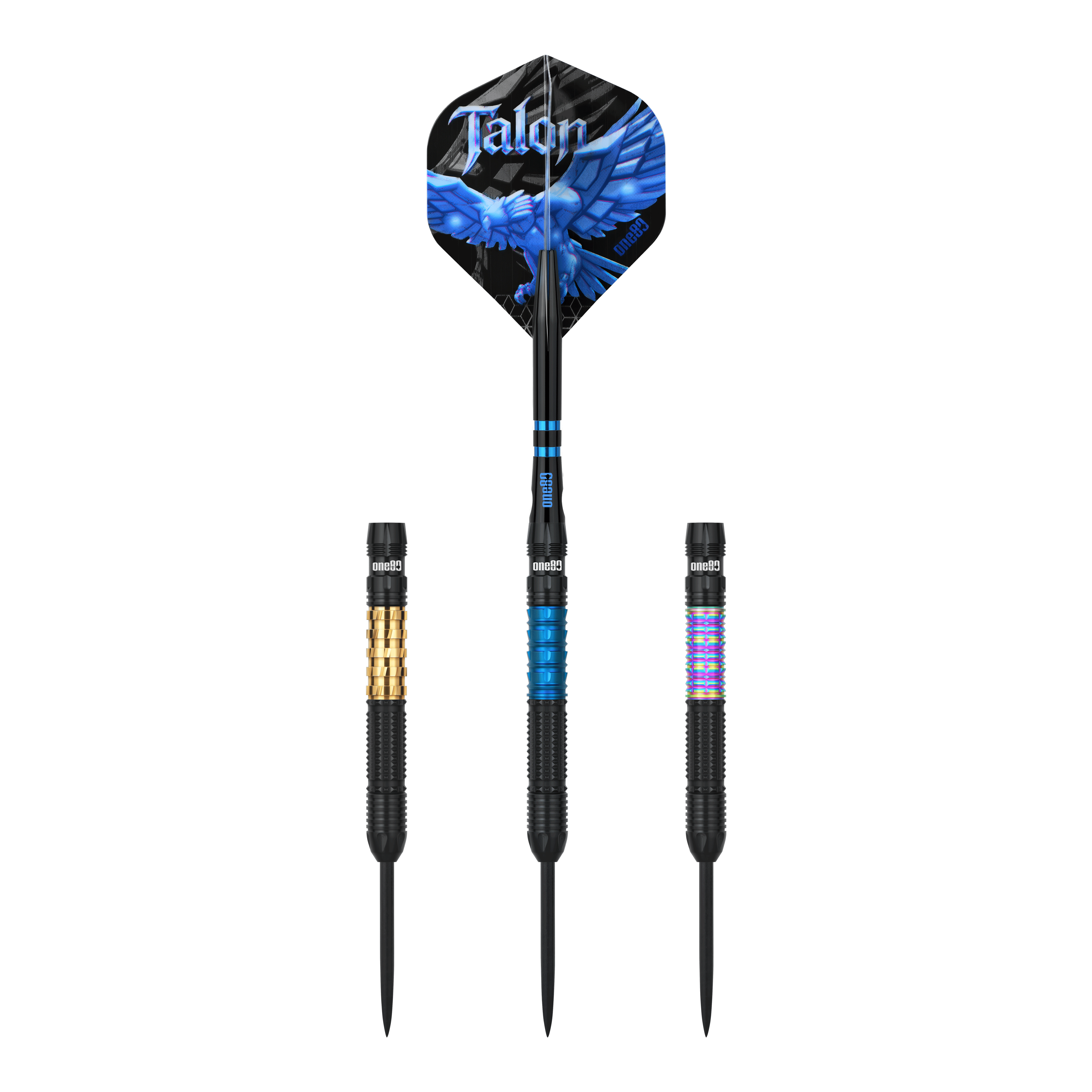 One80 Talon T1 Steeldarts Dieses Bild zeigt die One80 Talon Steeldarts. Die Darts sind für anspruchsvolle Spieler geeignet.