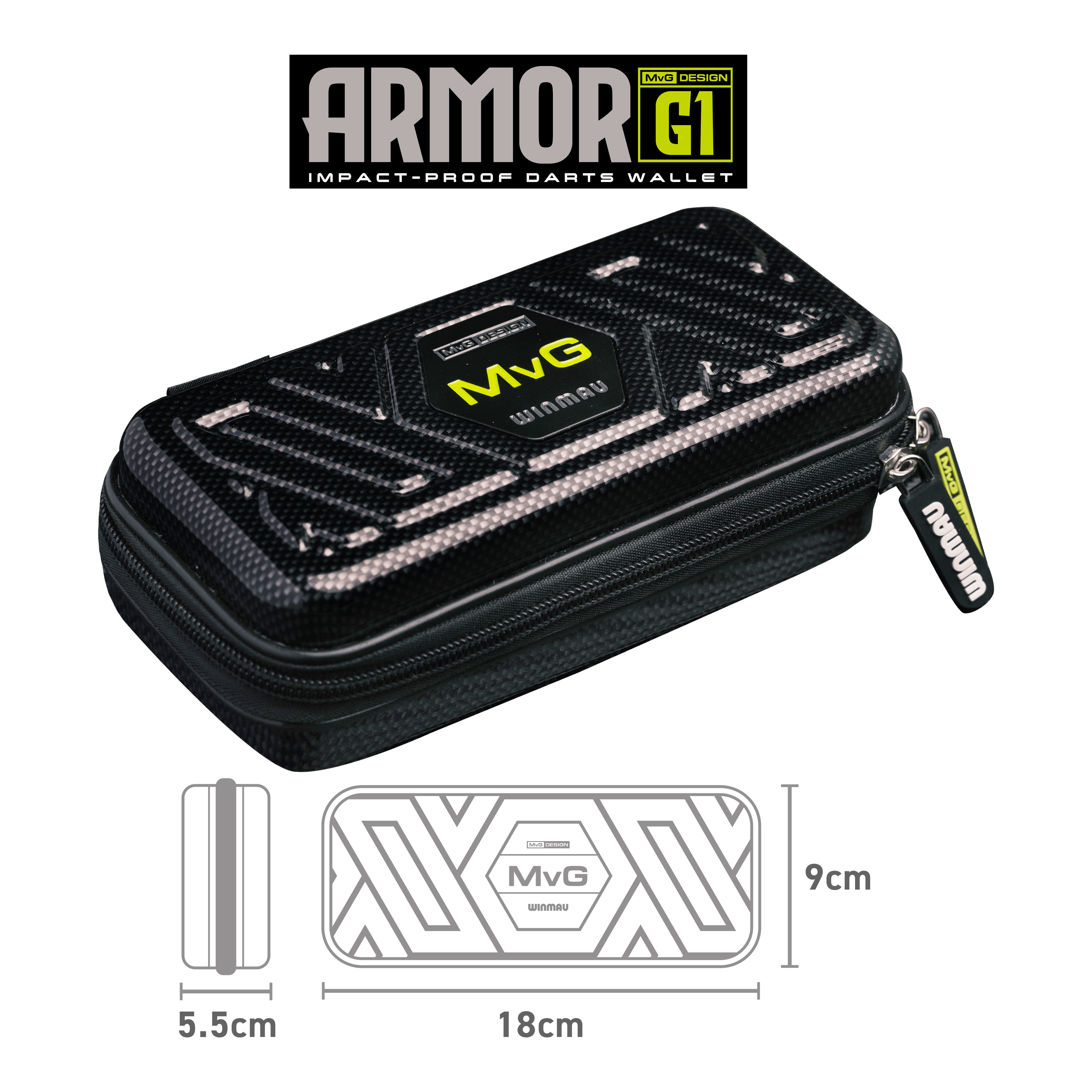 Winmau Armor G1 Michael Van Gerwen Dartwallet Hier ist das Winmau Armor G1 Michael Van Gerwen Dartwallet abgebildet. Die Tasche schützt und transportiert Darts sicher.