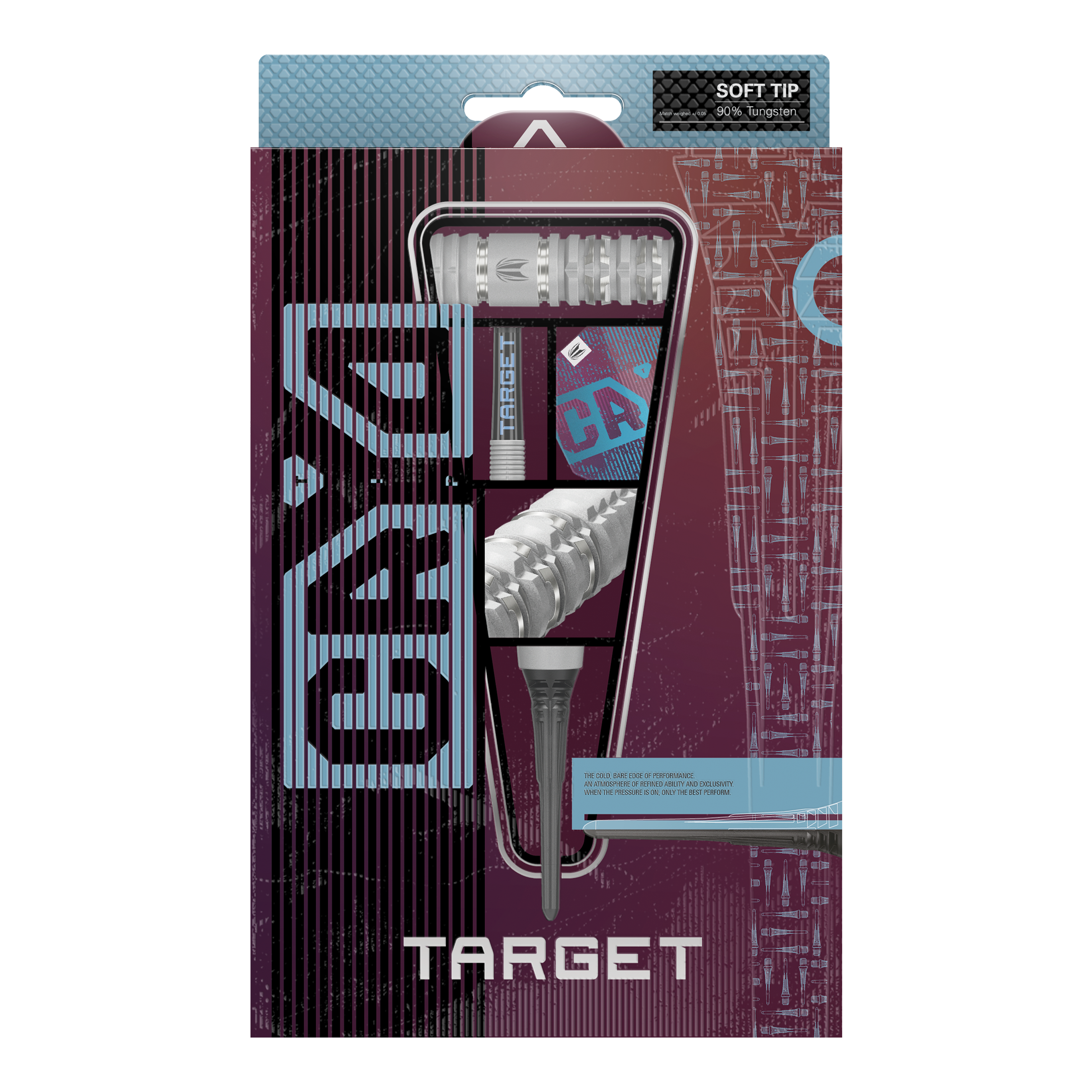 Hier ist das Produkt Target Cryo 12 Softdarts abgebildet. Die Softdarts werden aus einer weiteren Ansicht gezeigt.