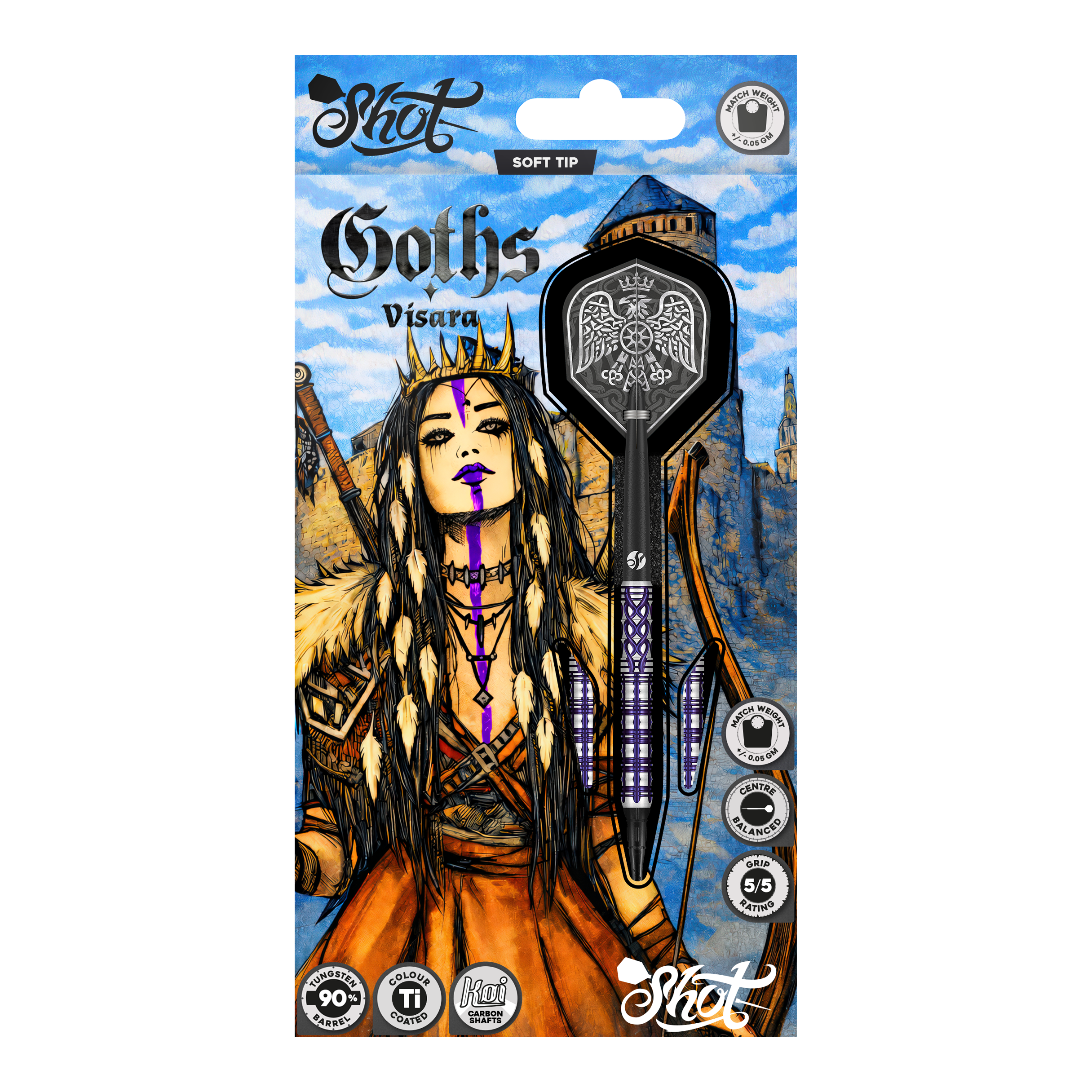 Shot Goths Visara Softdarts - 20g Shot Goths Visara Softdarts - 20g