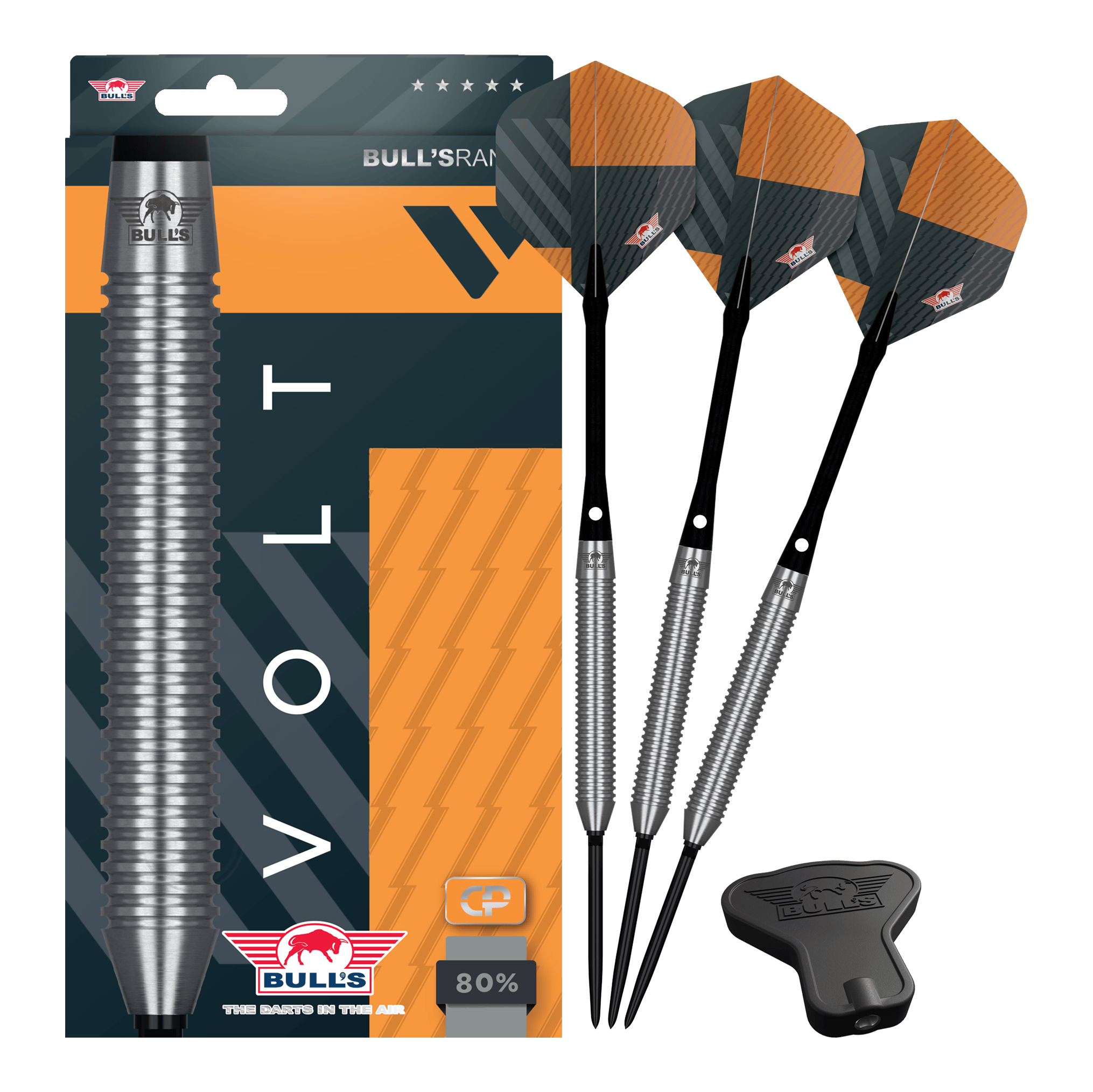 Bulls NL Volt Orange Convertible Point Steeldarts