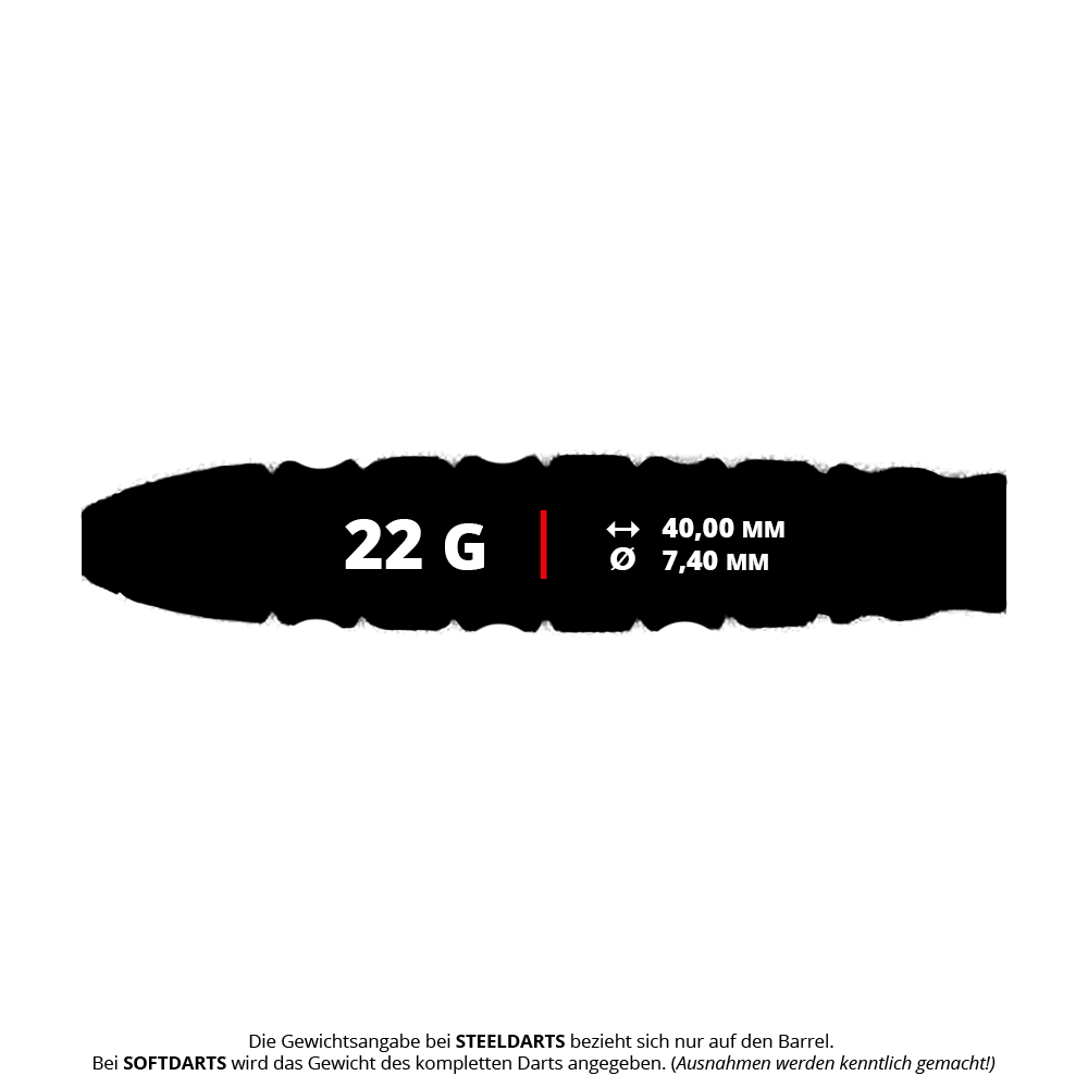 Caliburn Wolfpack W5 Steeldarts - 22g Caliburn Wolfpack W5 Steeldarts - 22g werden dargestellt. Es handelt sich um hochwertige Steeldarts mit 22 Gramm Gewicht.