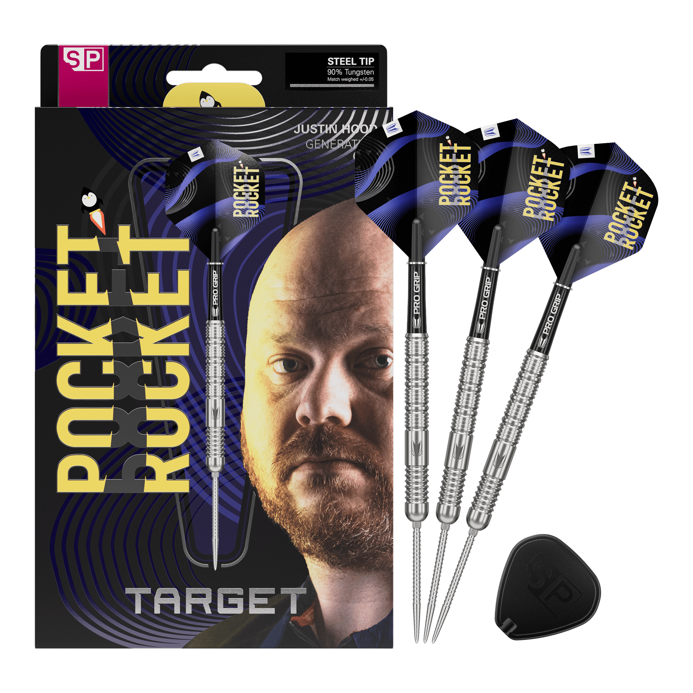 Target Justin Hood Swiss Points Steeldarts - 23g Target Justin Hood Swiss Points Steeldarts - 23g