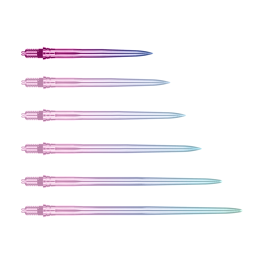 Caliburn EZ-EVO Dartspitzen - Smooth - Rainbow Ein Bild mit dem Dateinamen EVO189_Caliburn_EZ-EVO_Dartspitzen_Smooth_Rainbow_28mm_1. Es zeigt vermutlich Dartspitzen in Regenbogenfarben mit einer Länge von 28 mm.